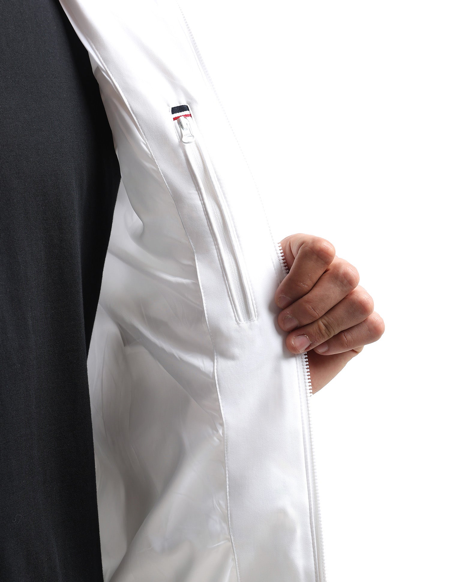 Solid Regular Fit Jacket White - U.S. POLO ASSN. | Large