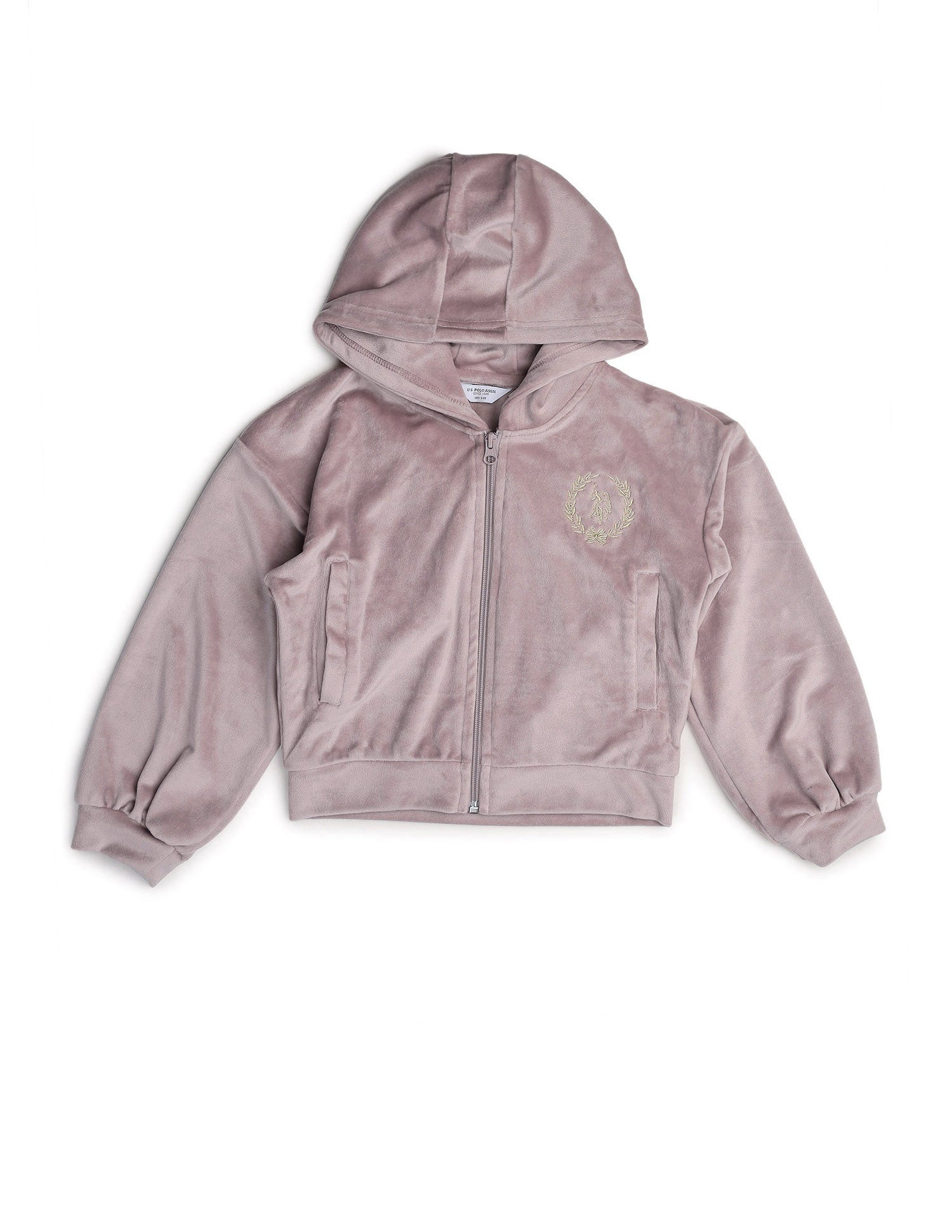 Solid Regular Fit Sweatshirt Pink - U.S. Polo Assn. India | Large