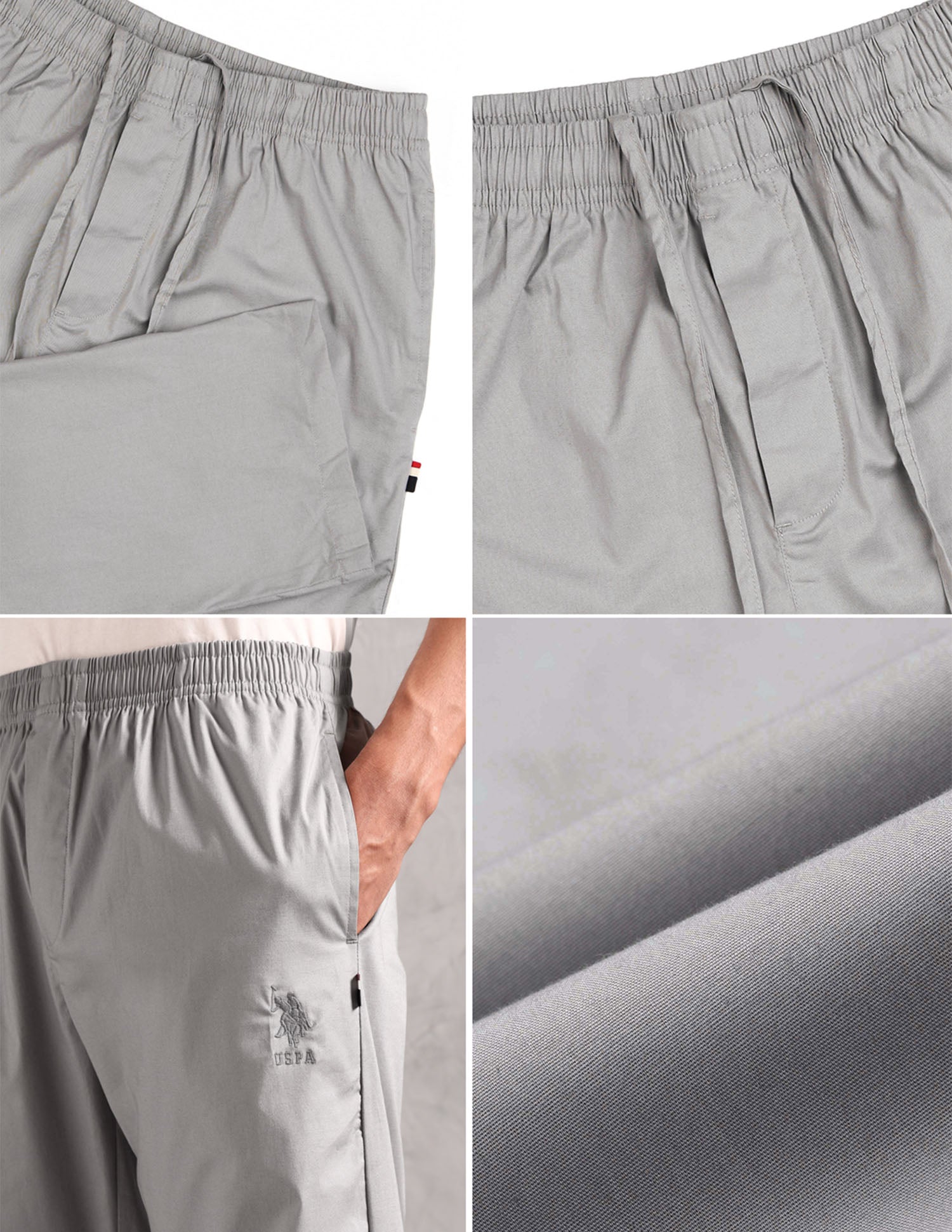 Relaxed Fit Solid LP003 Lounge Pants - Pack Of 1 Ultimate Gray - U.S. POLO ASSN. | Large
