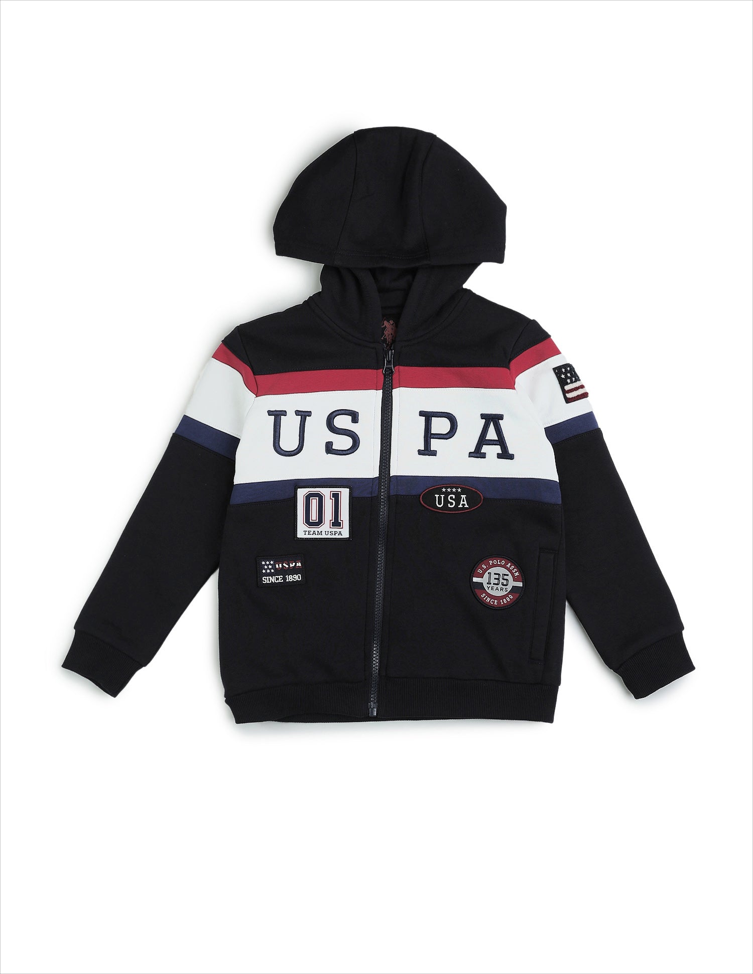 Boys Brand Appliqued Regular Fit Sweatshirt Navy - U.S. POLO ASSN. | Large
