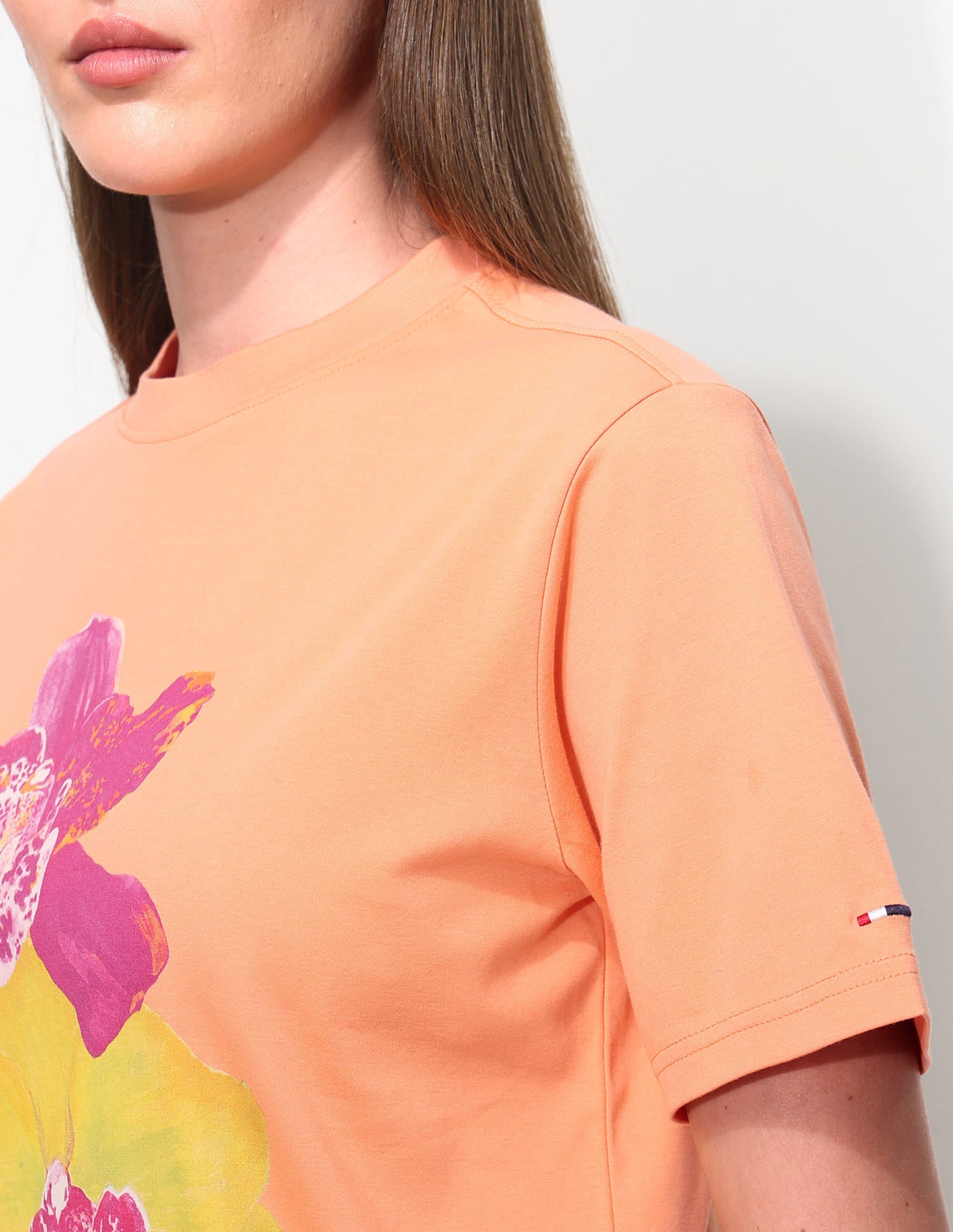 Boxy Fit Digital Print T-Shirt Orange - U.S. Polo Assn. India | Large