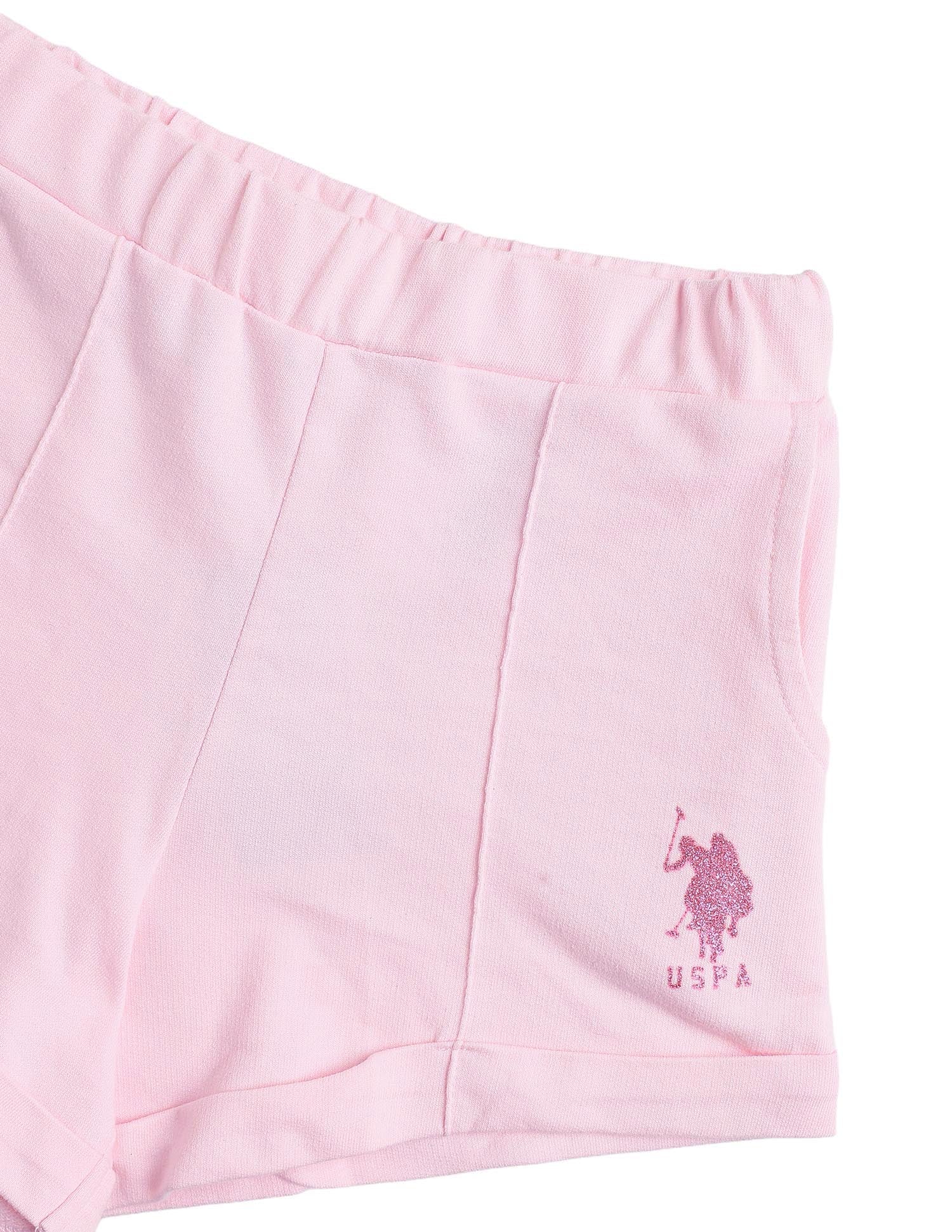 Solid Knit Coordinate Shorts Pink - U.S. POLO ASSN. | Large