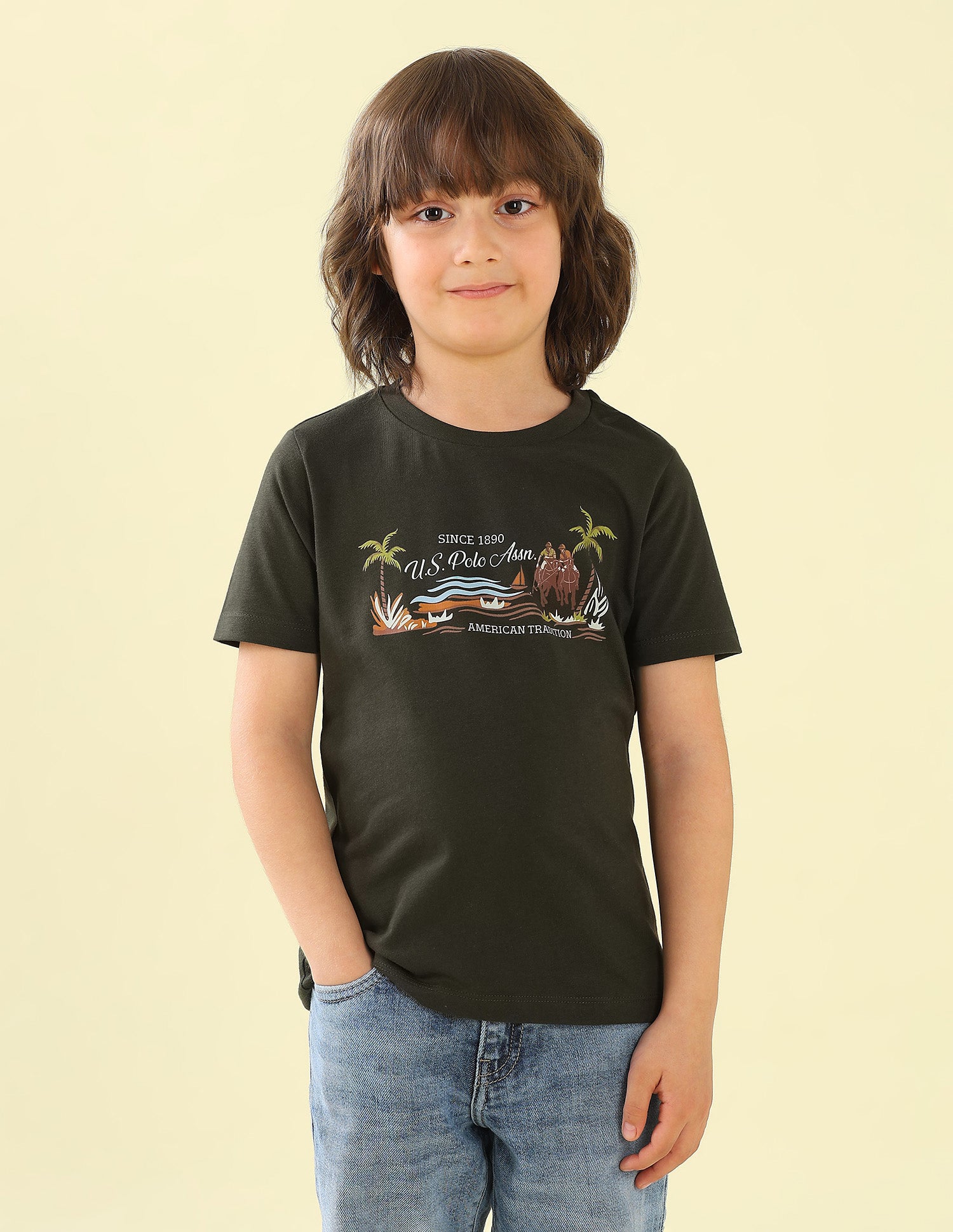 Graphic Brand Printed Regular Fit T-Shirt - Pack Of 2 Multi2 - U.S. Polo Assn. India | Large