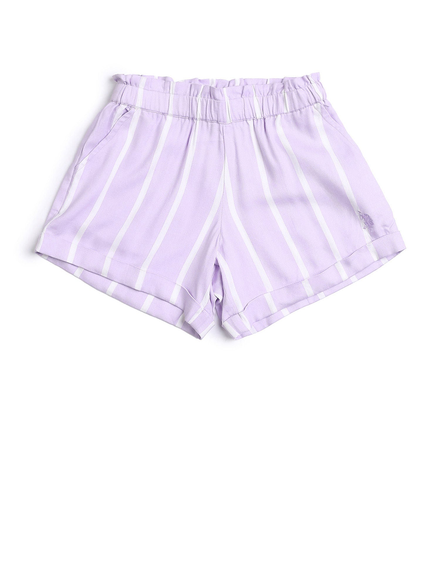Girls Vertical Striped Co-Ords Purple - U.S. POLO ASSN. | Large