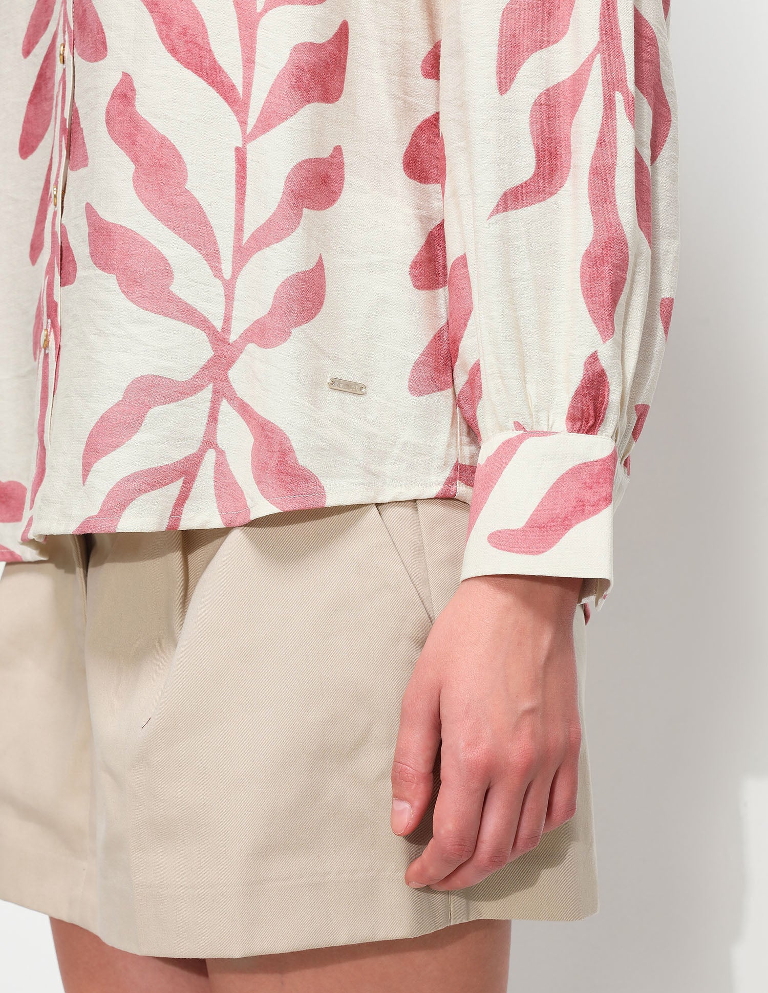 All Over Printed Relaxed Fit Shirt Off White - U.S. Polo Assn. India | Large