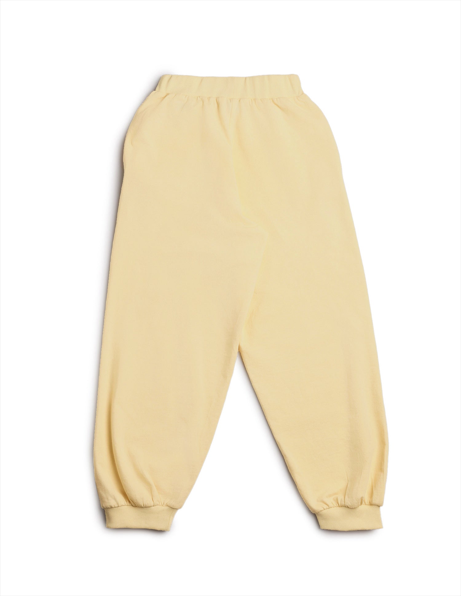 Girls Mid Rise Regular Fit Joggers Light Yellow - U.S. POLO ASSN. | Large
