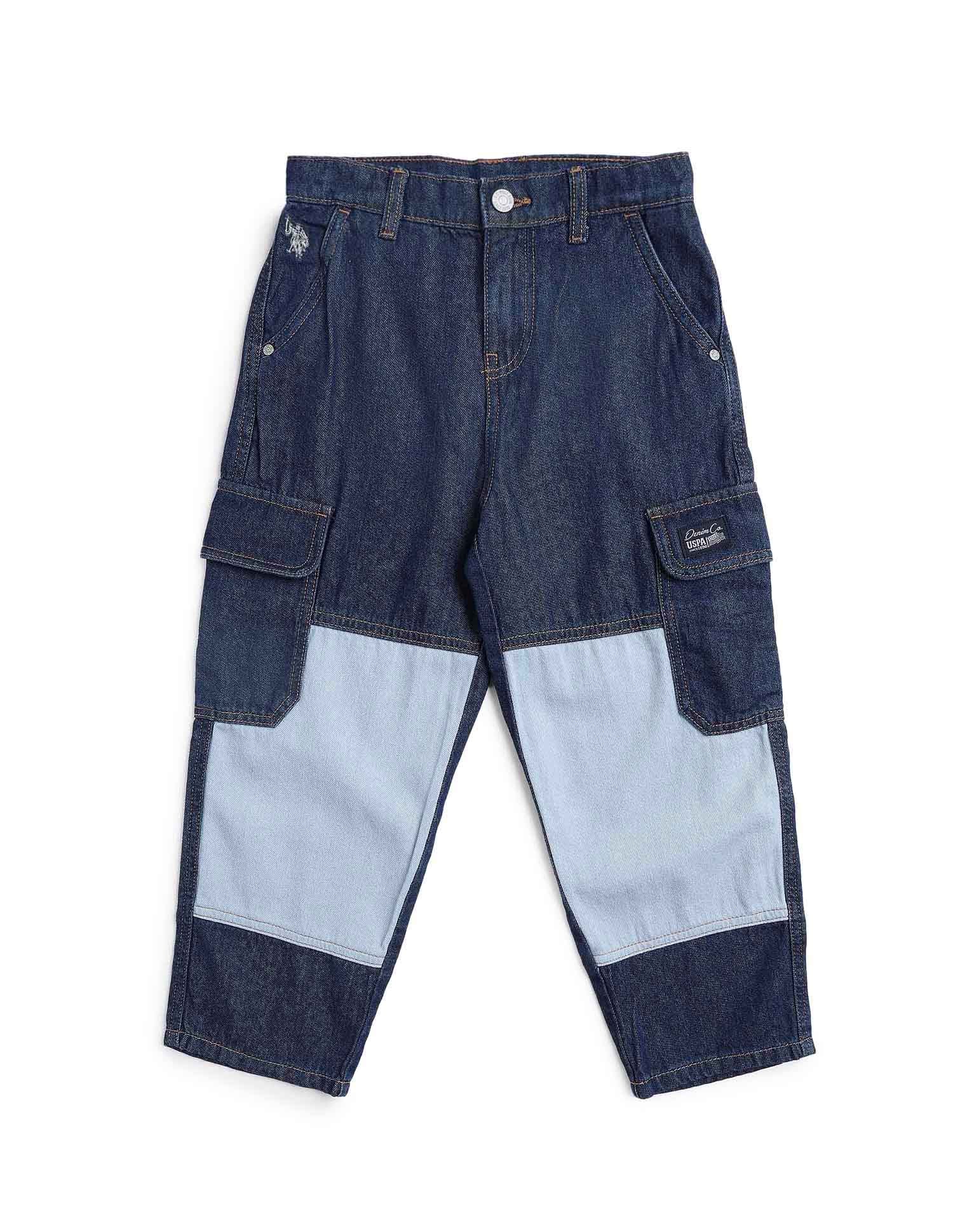 Boys Baggy Fit Mid Rise Jeans Blue - U.S. POLO ASSN. | Large