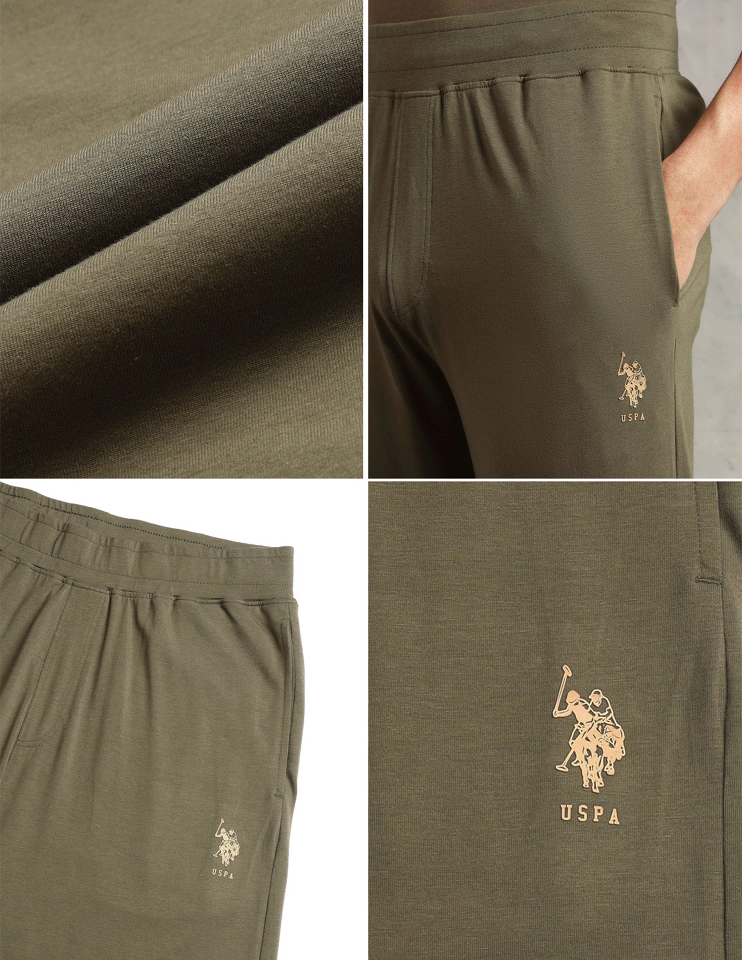 Relaxed Fit Breathable PR001-PL - Lounge Pants Pack Of 1 Ivy Green - U.S. Polo Assn. India | Large