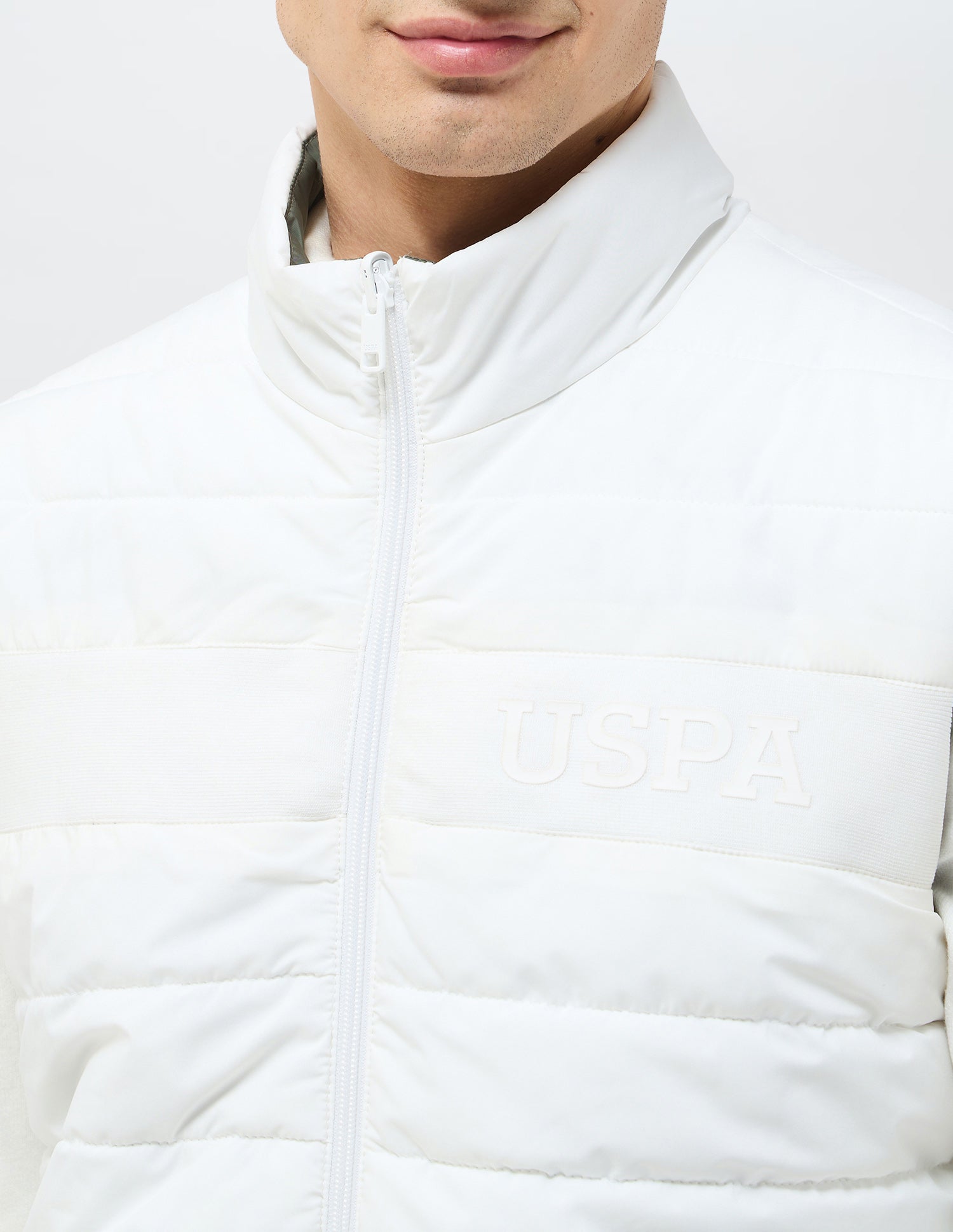 Solid Regular Fit Reversible Jacket White - U.S. POLO ASSN. | Large