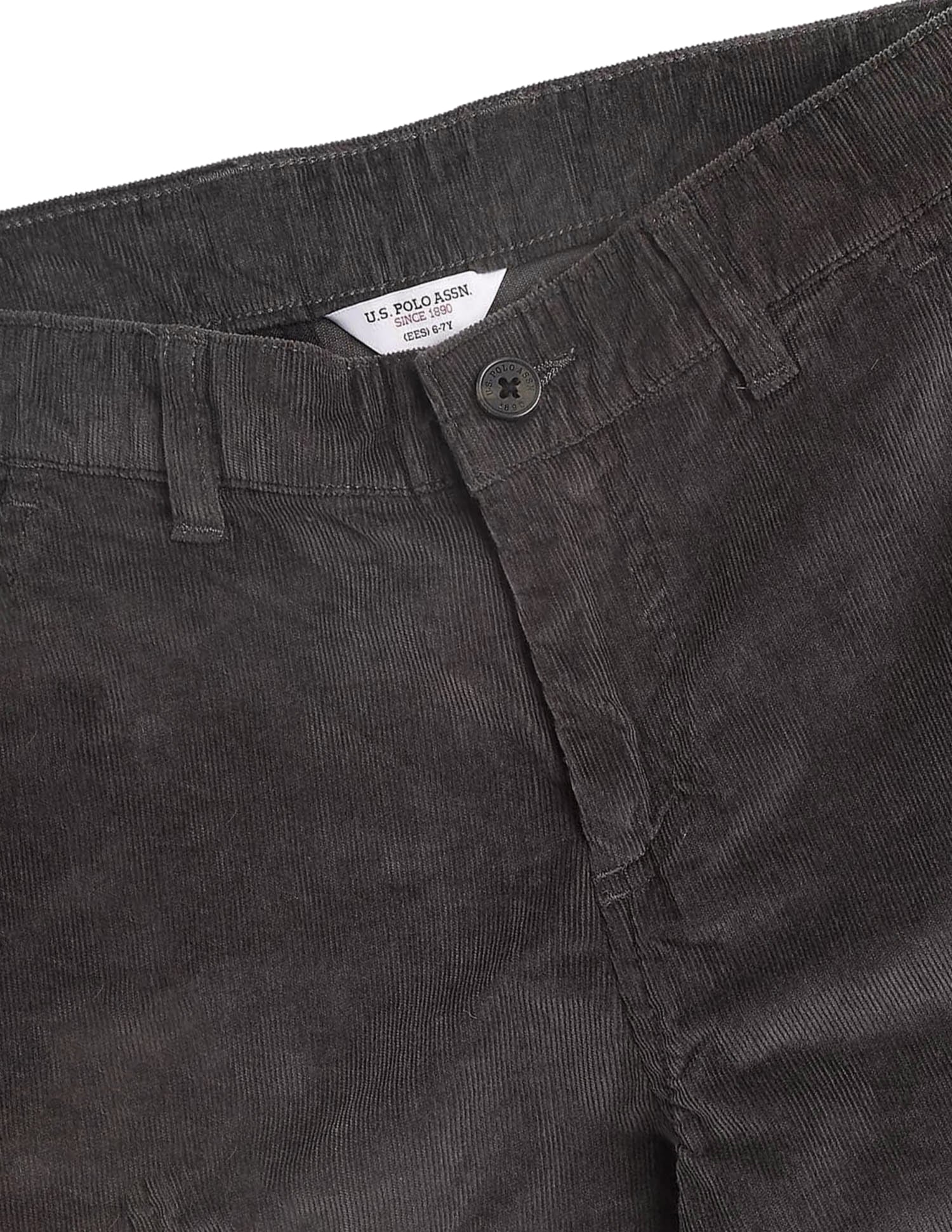 Boys Solid Corduroy Cargo Olive - U.S. POLO ASSN. | Large