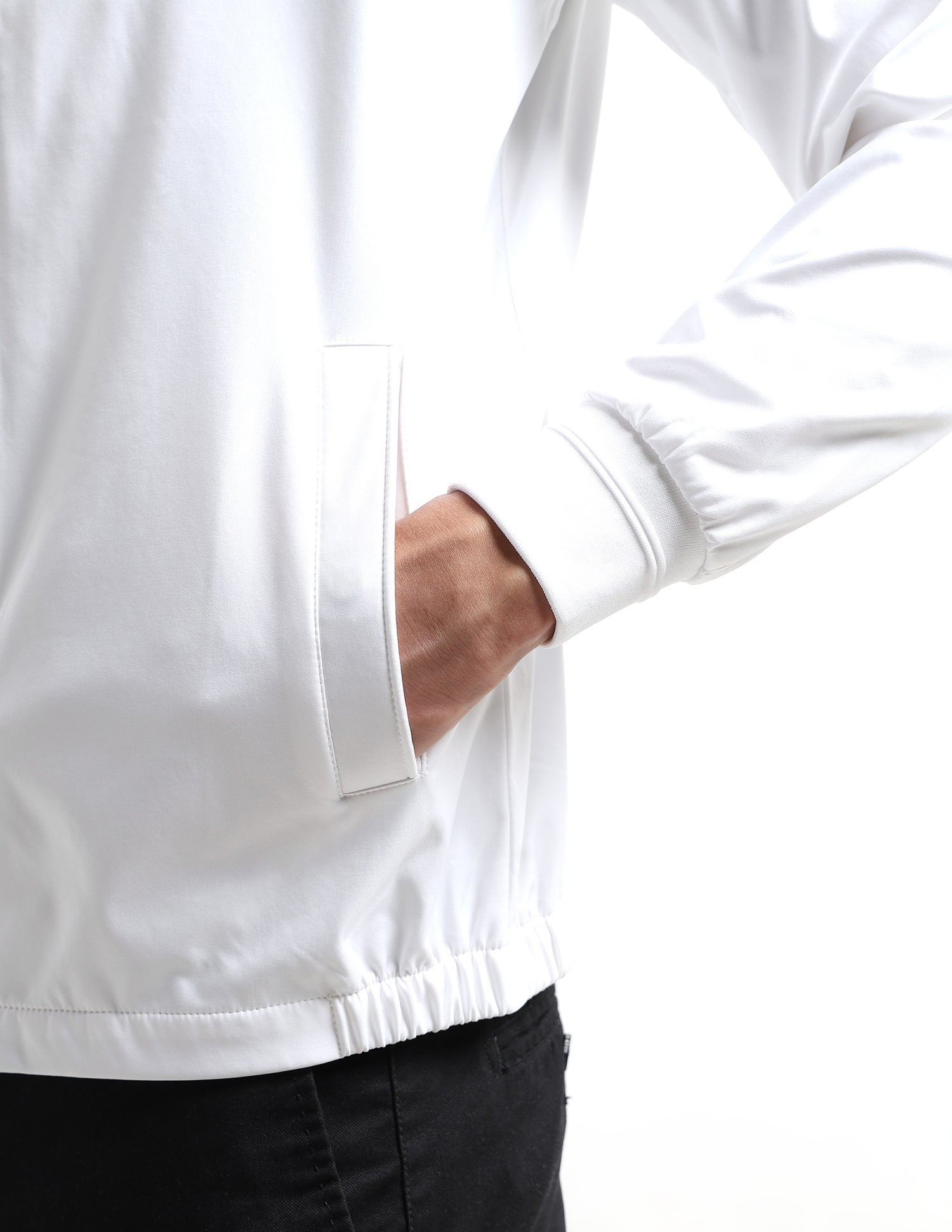 Solid Regular Fit Jacket White - U.S. POLO ASSN. | Large