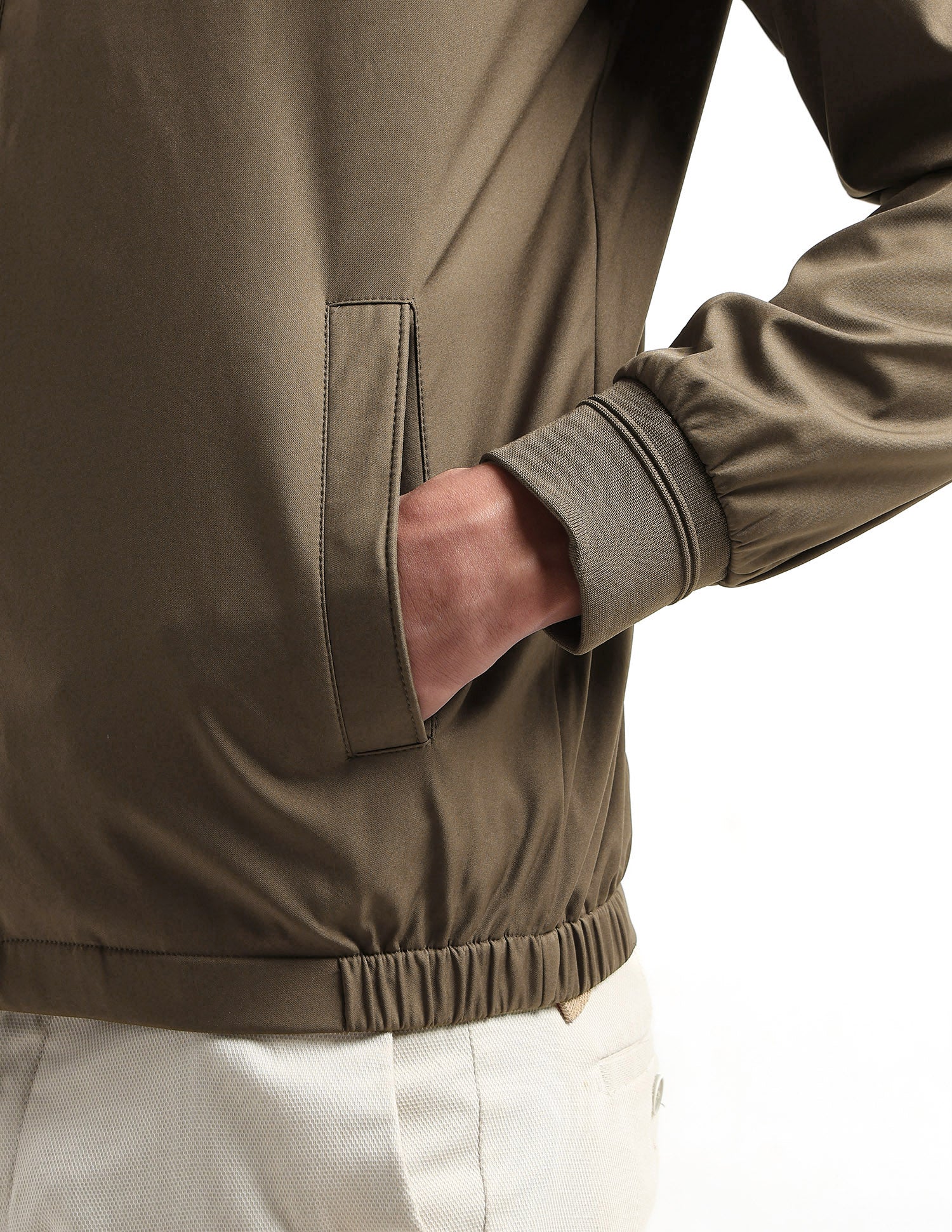 Solid Regular Fit Jacket Brown - U.S. POLO ASSN. | Large