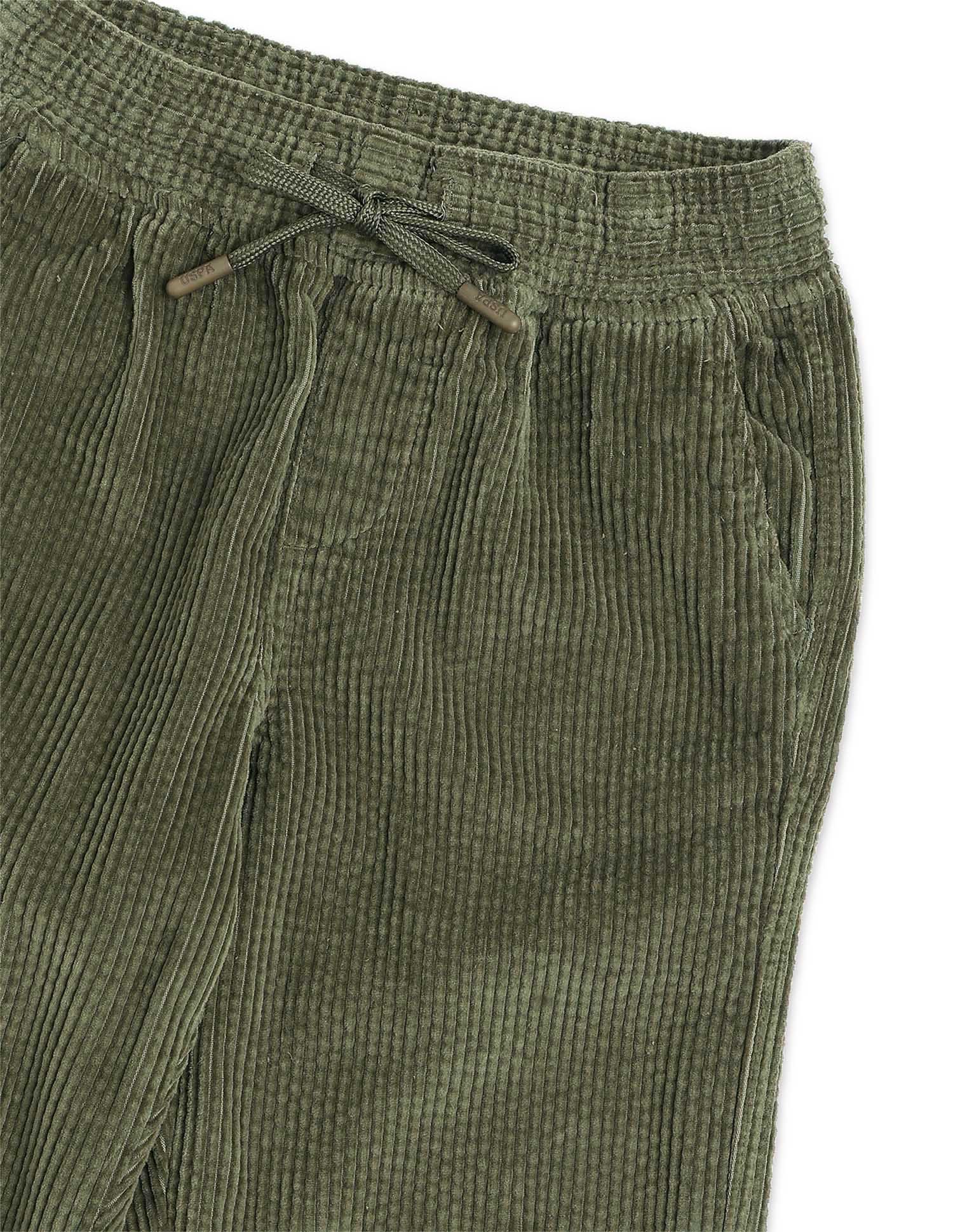 Boys Relaxed Fit Corduroy Joggers Olive - U.S. POLO ASSN. | Large