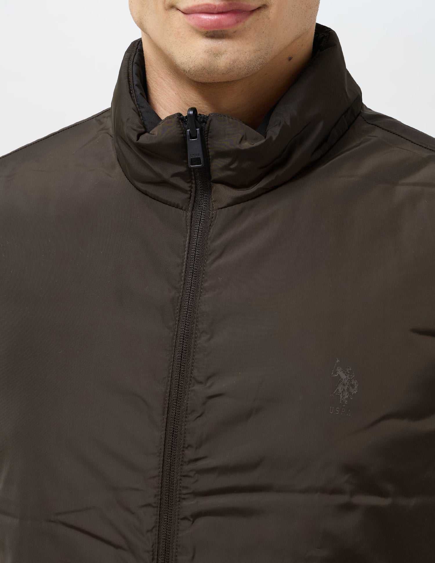 Solid Regular Fit Reversible Jacket Black - U.S. POLO ASSN. | Large