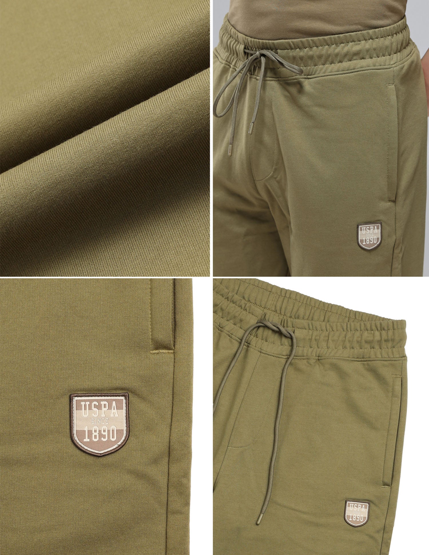Breathable Relaxed Fit OJ010 Lounge Joggers Martin Olive - U.S. Polo Assn. India | Large