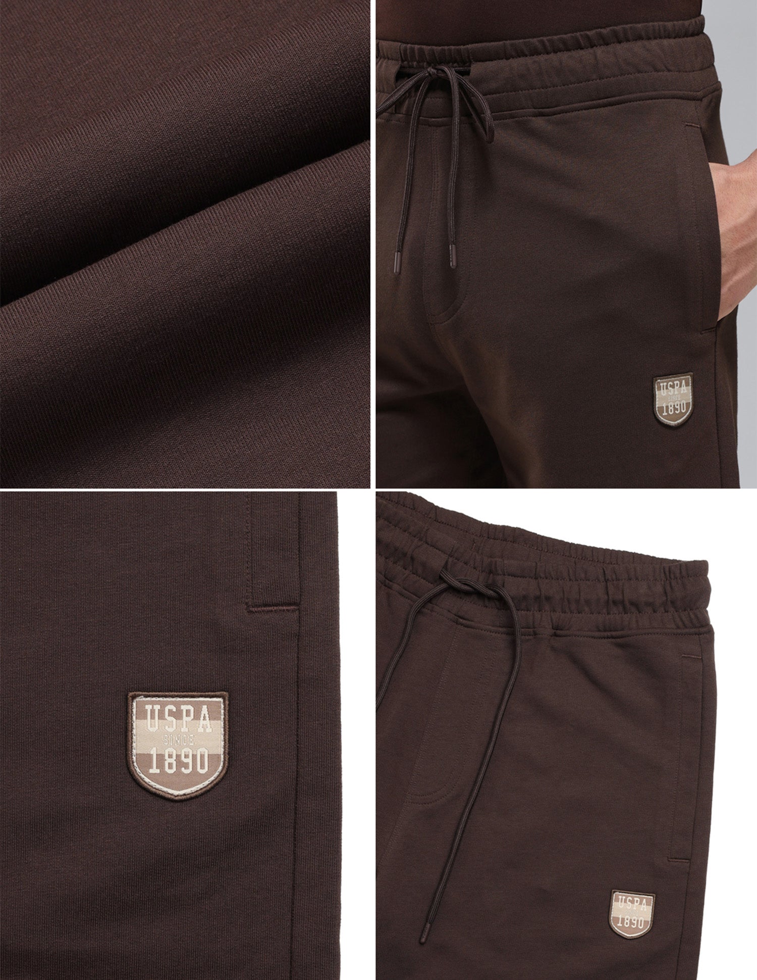 Cotton Rich OES11 Lounge Shorts Java - U.S. Polo Assn. India | Large