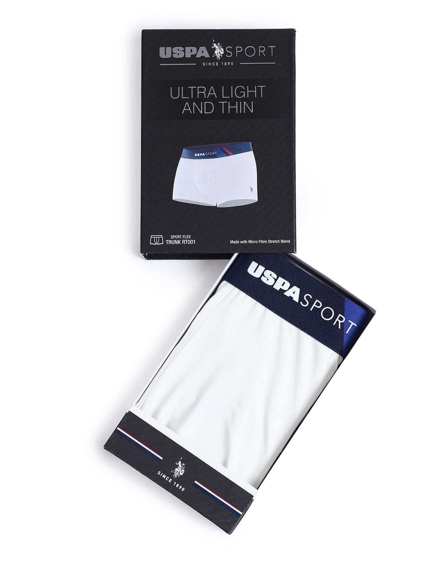 Micro Fibre High Stretch Trunk White - U.S. POLO ASSN. | Large