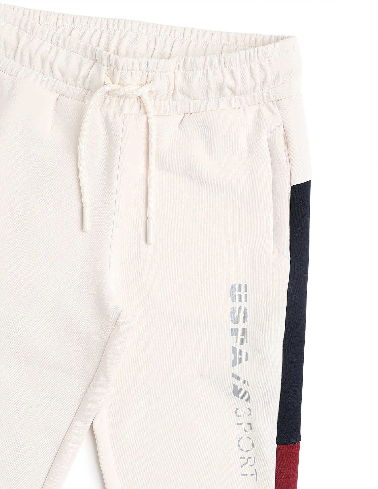 Boys Regular Fit Mini Me Track Pants Off White - U.S. POLO ASSN. | Large