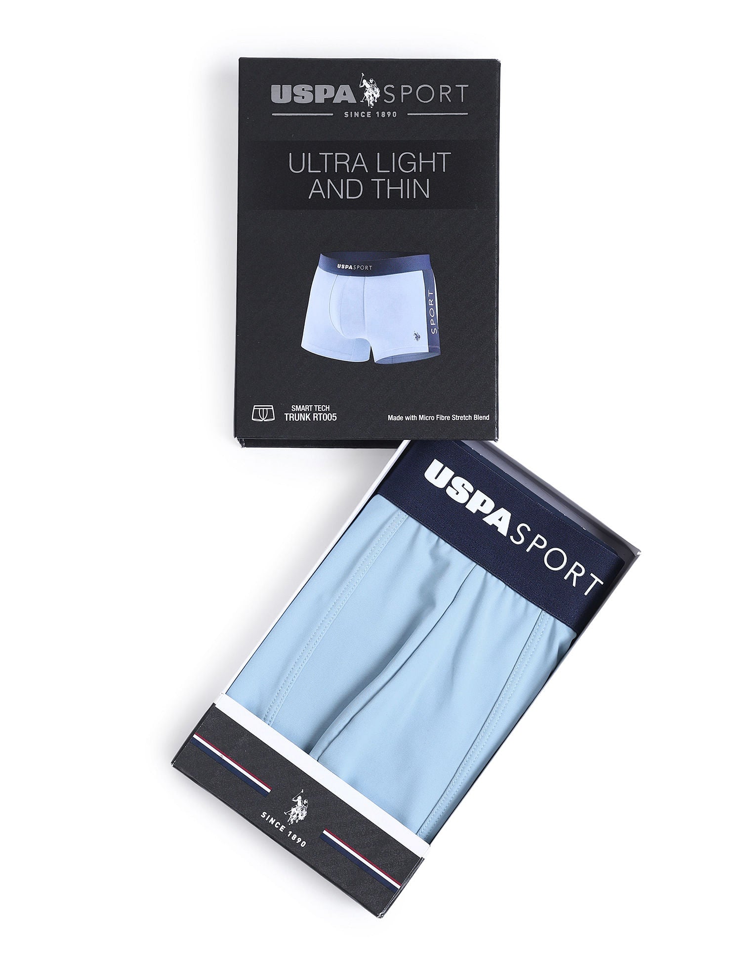 Micro Fibre High Stretch Performance Trunk Clear Sky - U.S. POLO ASSN. | Large