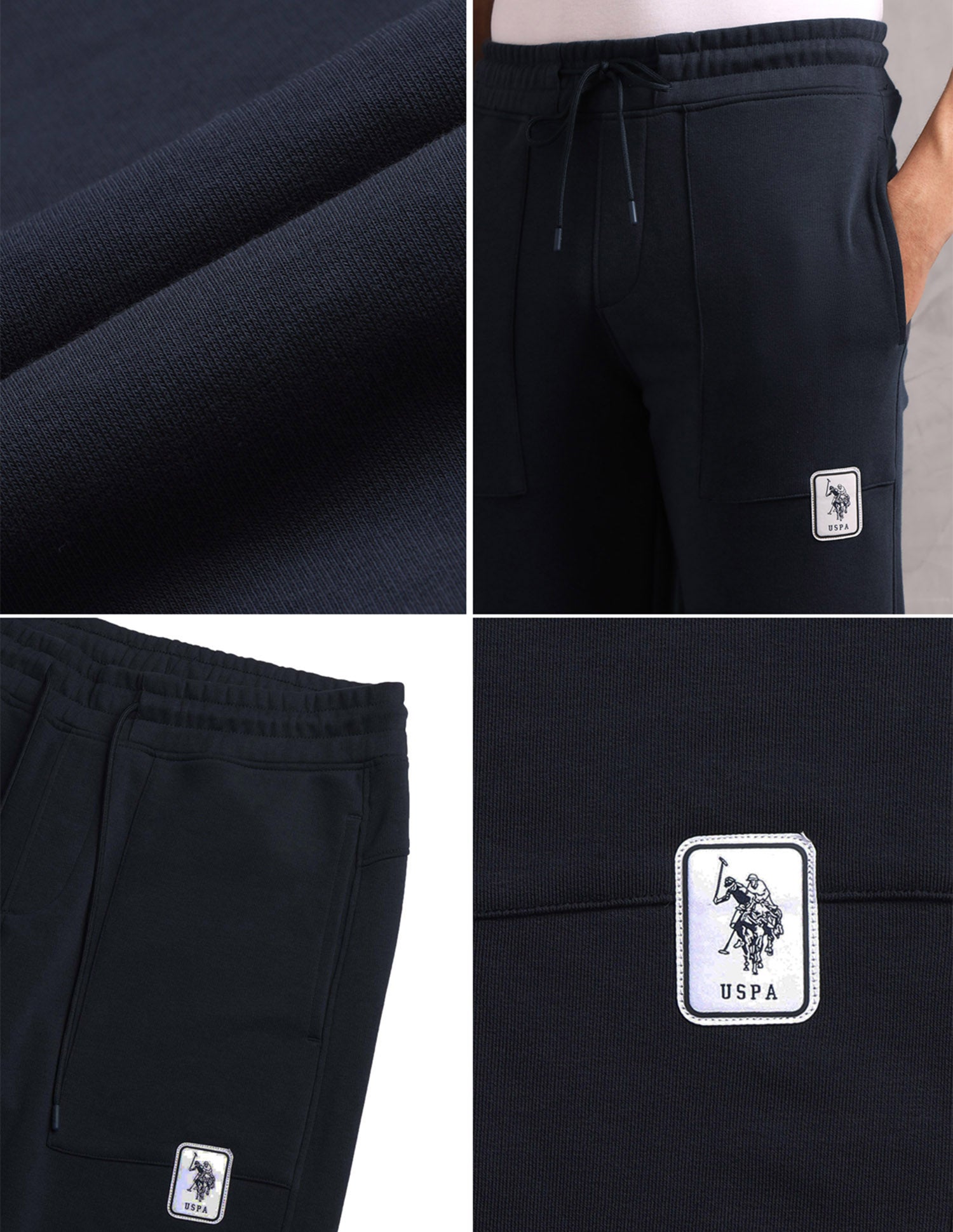 Mid Rise Comfort Fit OR006-PL Lounge Pants - Pack Of 1 Light Blue - U.S. Polo Assn. India | Large