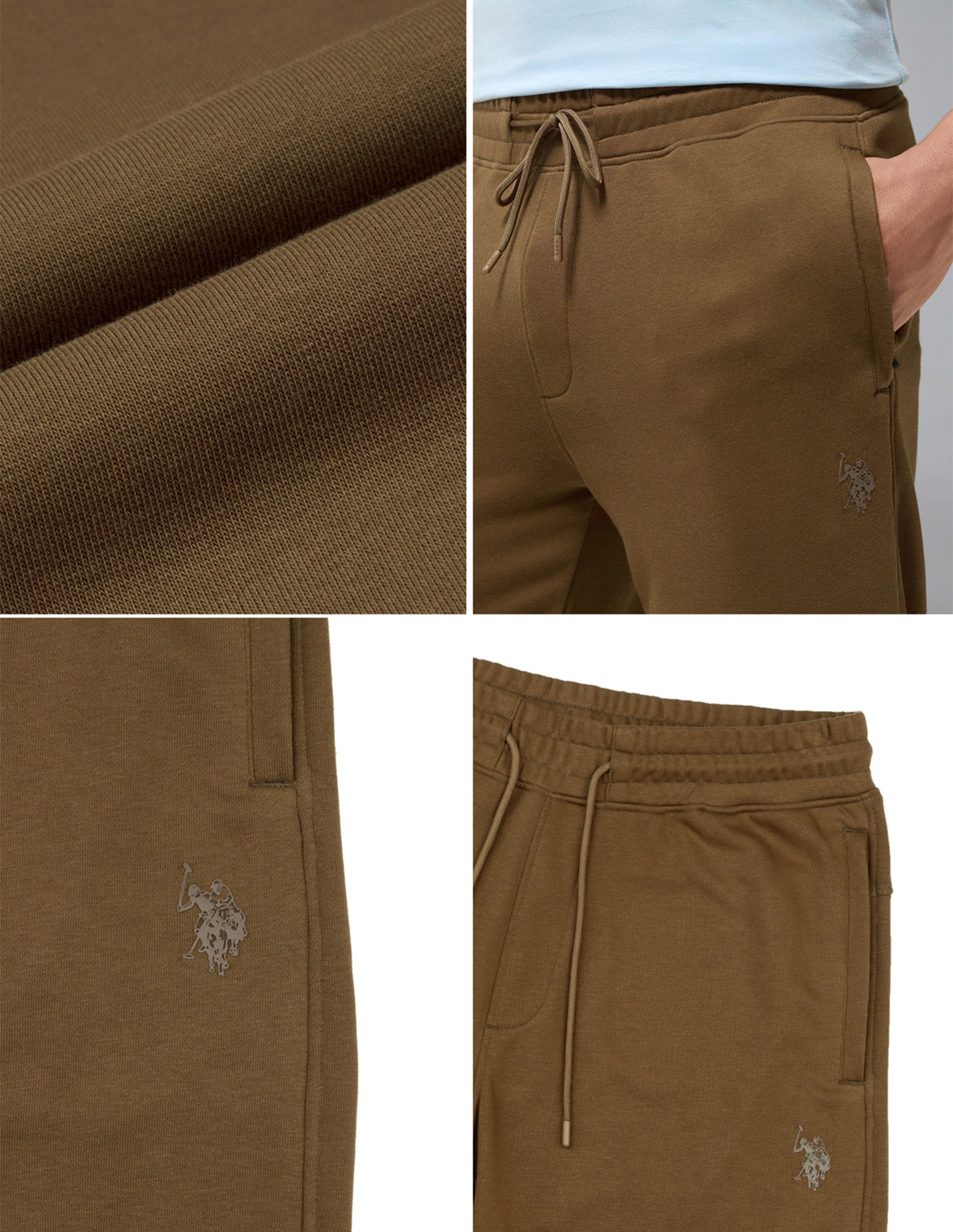 Cotton Rich Loopknit OJ012 Joggers Breen - U.S. Polo Assn. India | Large