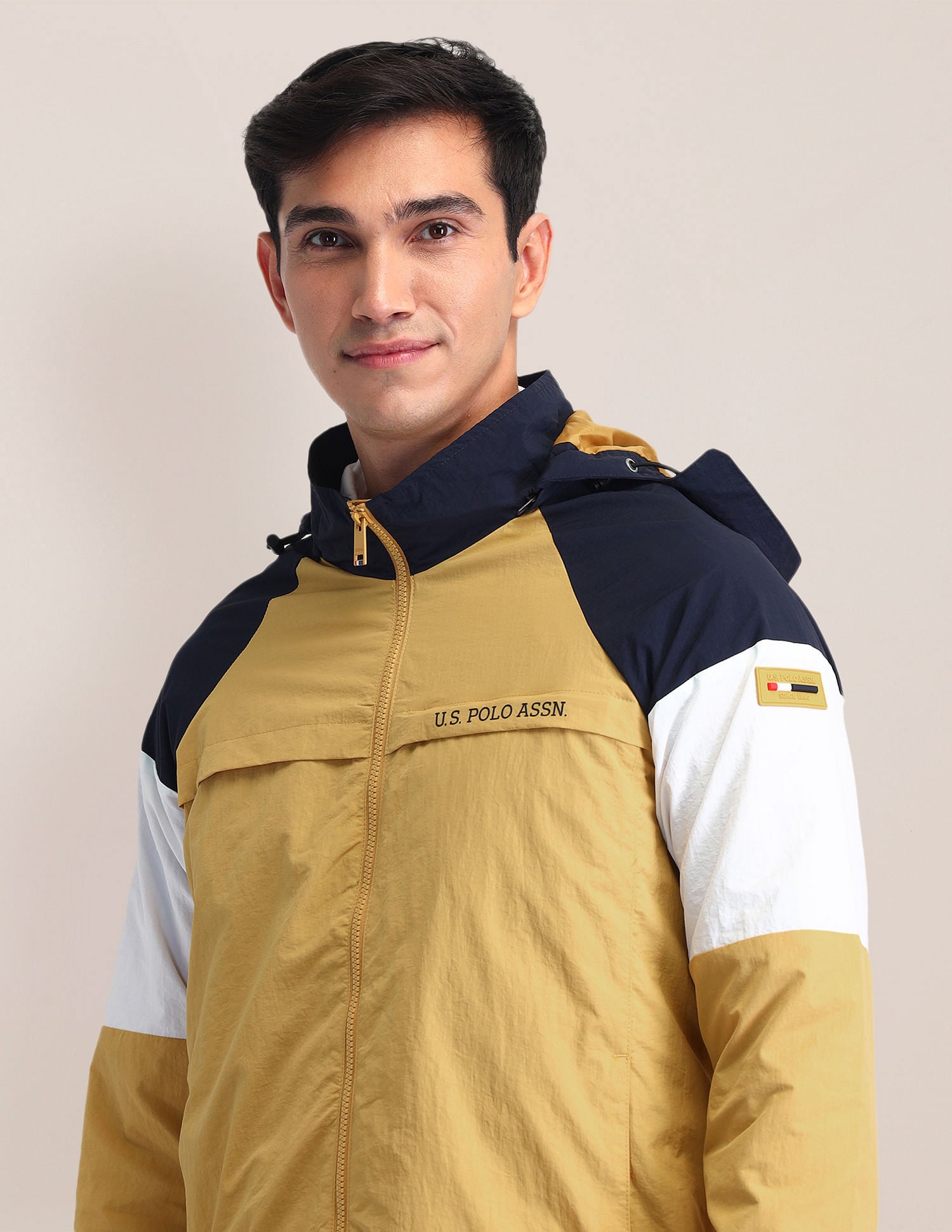 Regular Fit Solid Padded Jacket Navy - U.S. POLO ASSN. | Large