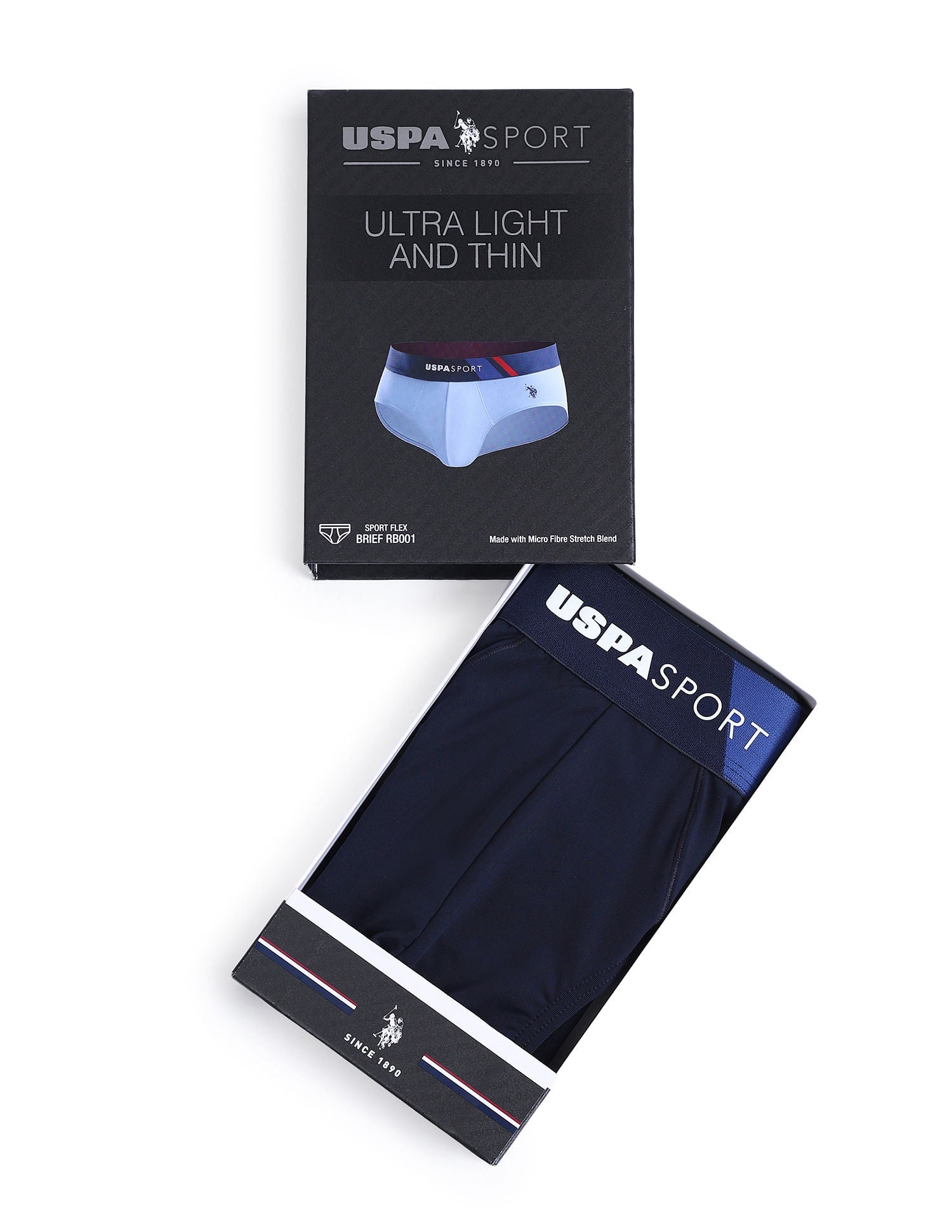 Micro Fibre Sports High Stretch Brief Navy - U.S. POLO ASSN. | Large