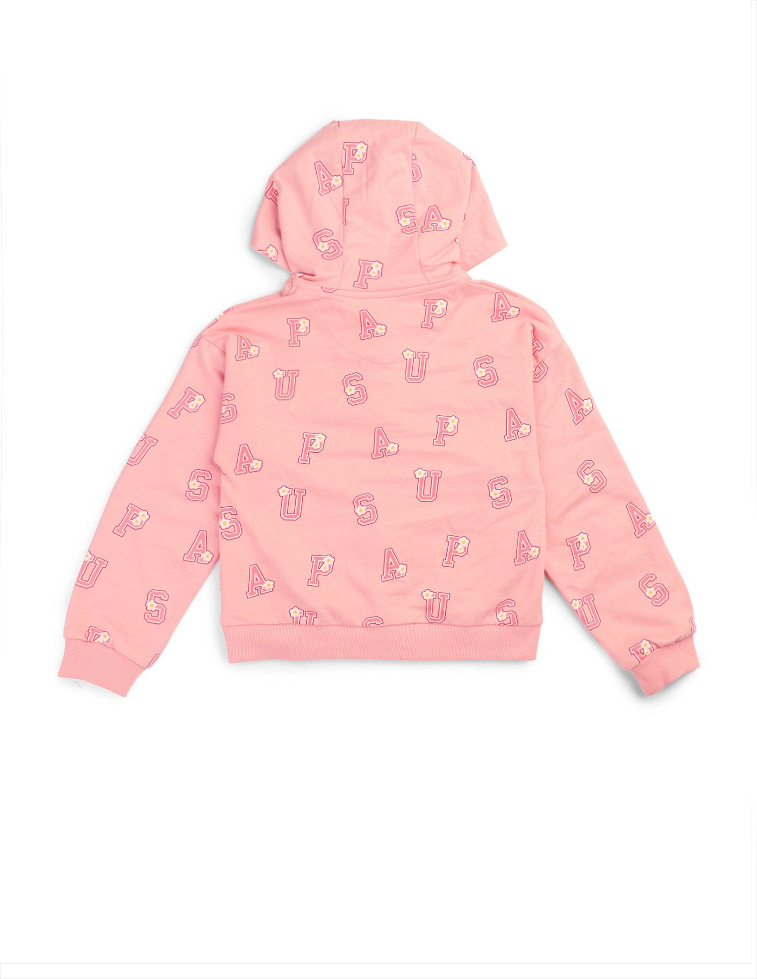Girls Brand Printed Comfort Fit Sweatshirt Pink - U.S. POLO ASSN. | Large