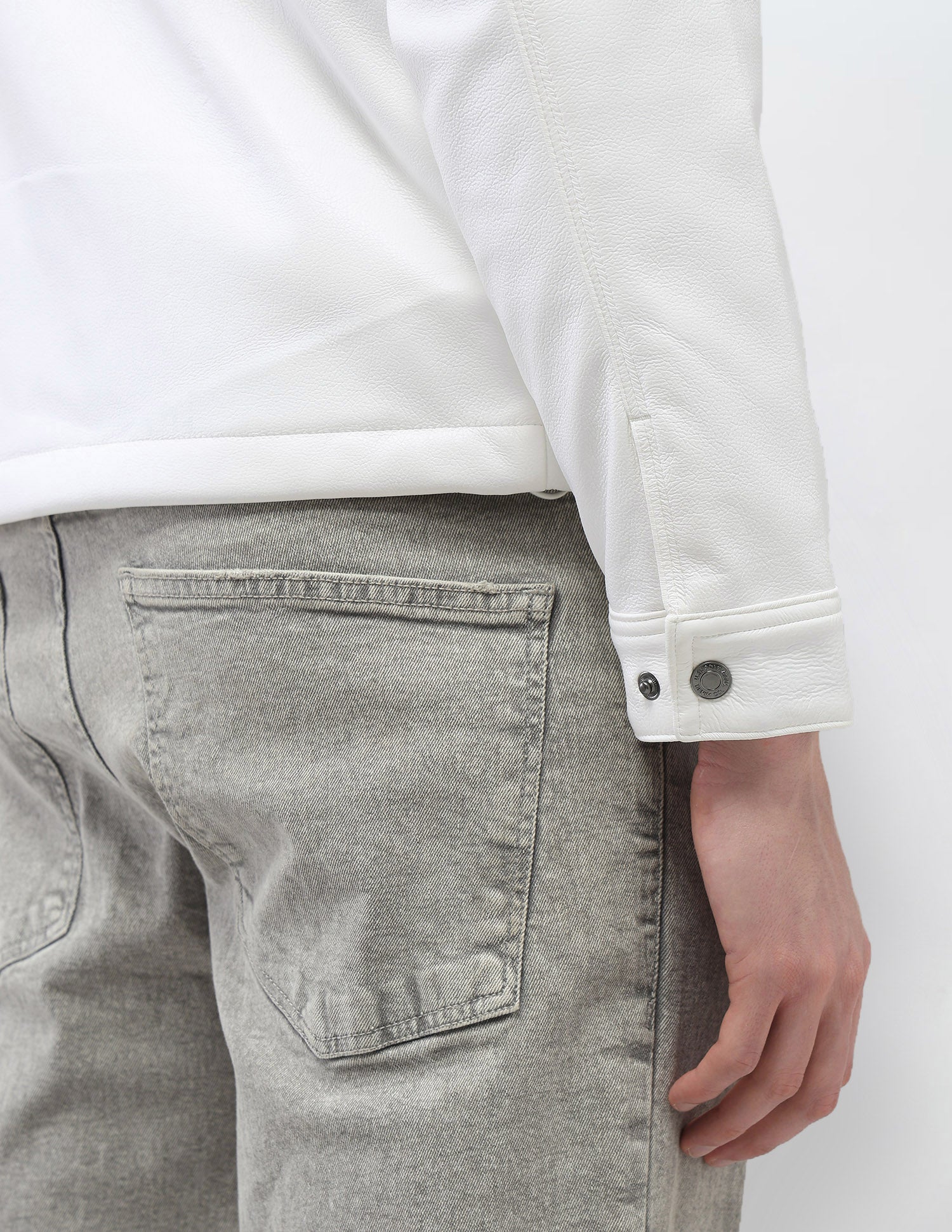 Solid Regular Fit Jacket Ivory - U.S. Polo Assn. India | Large