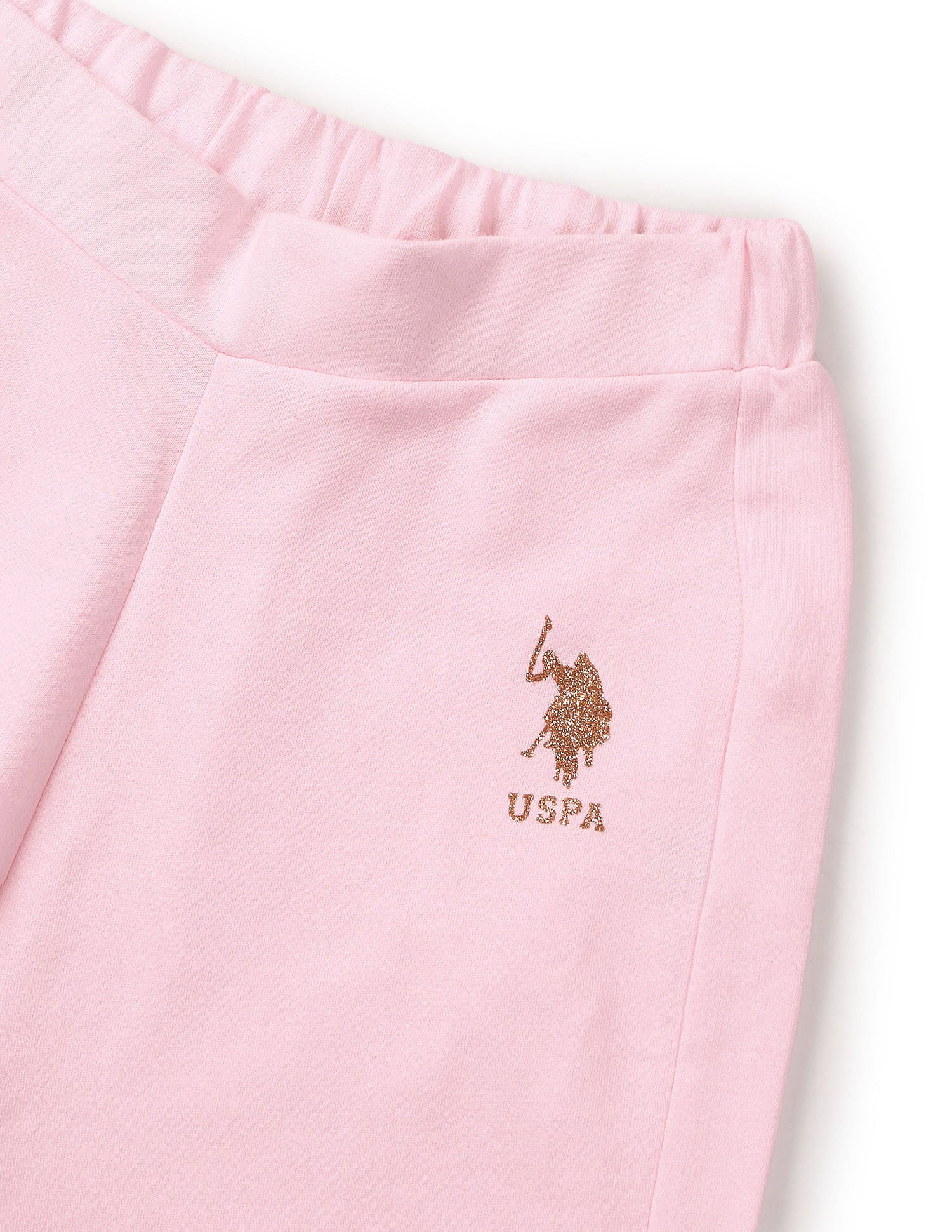 Girls Brand Printed Co-Ords Pink - U.S. POLO ASSN. | Large