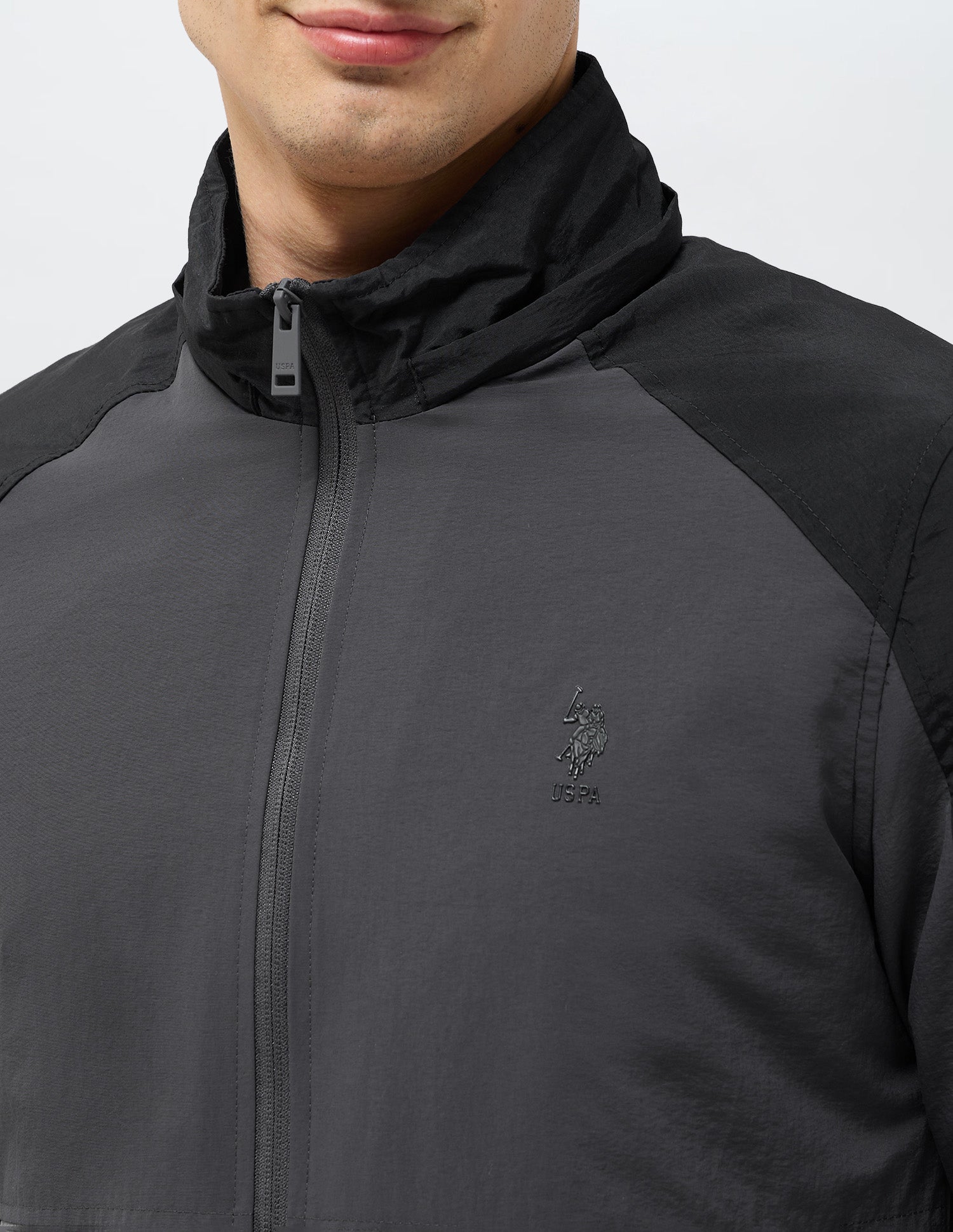Detachable Hood Regular Fit Jacket Dark Grey - U.S. POLO ASSN. | Large