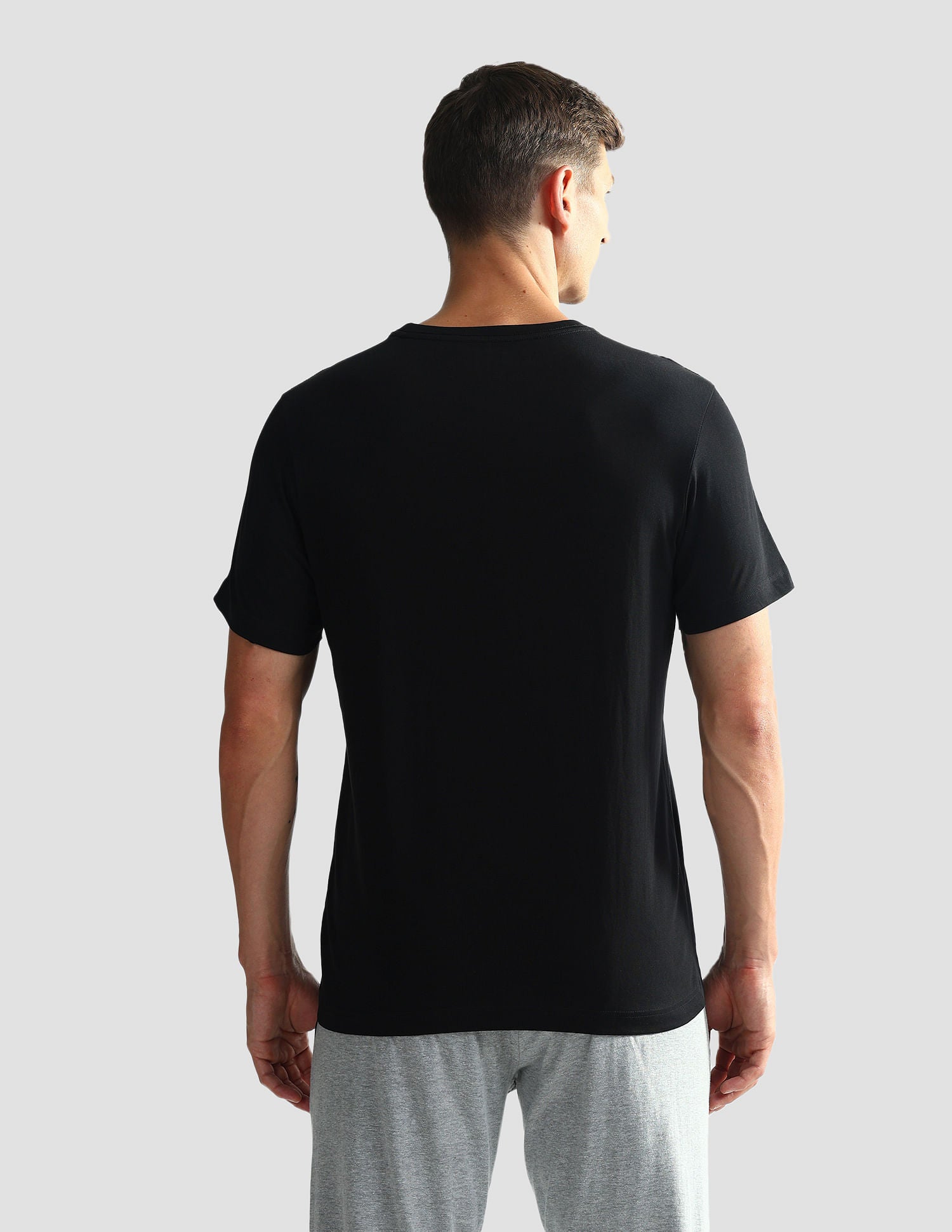 Brand Print Cotton OEE03 Lounge T-Shirt - Pack Of 2 Navy and Dk Green - U.S. POLO ASSN. | Large