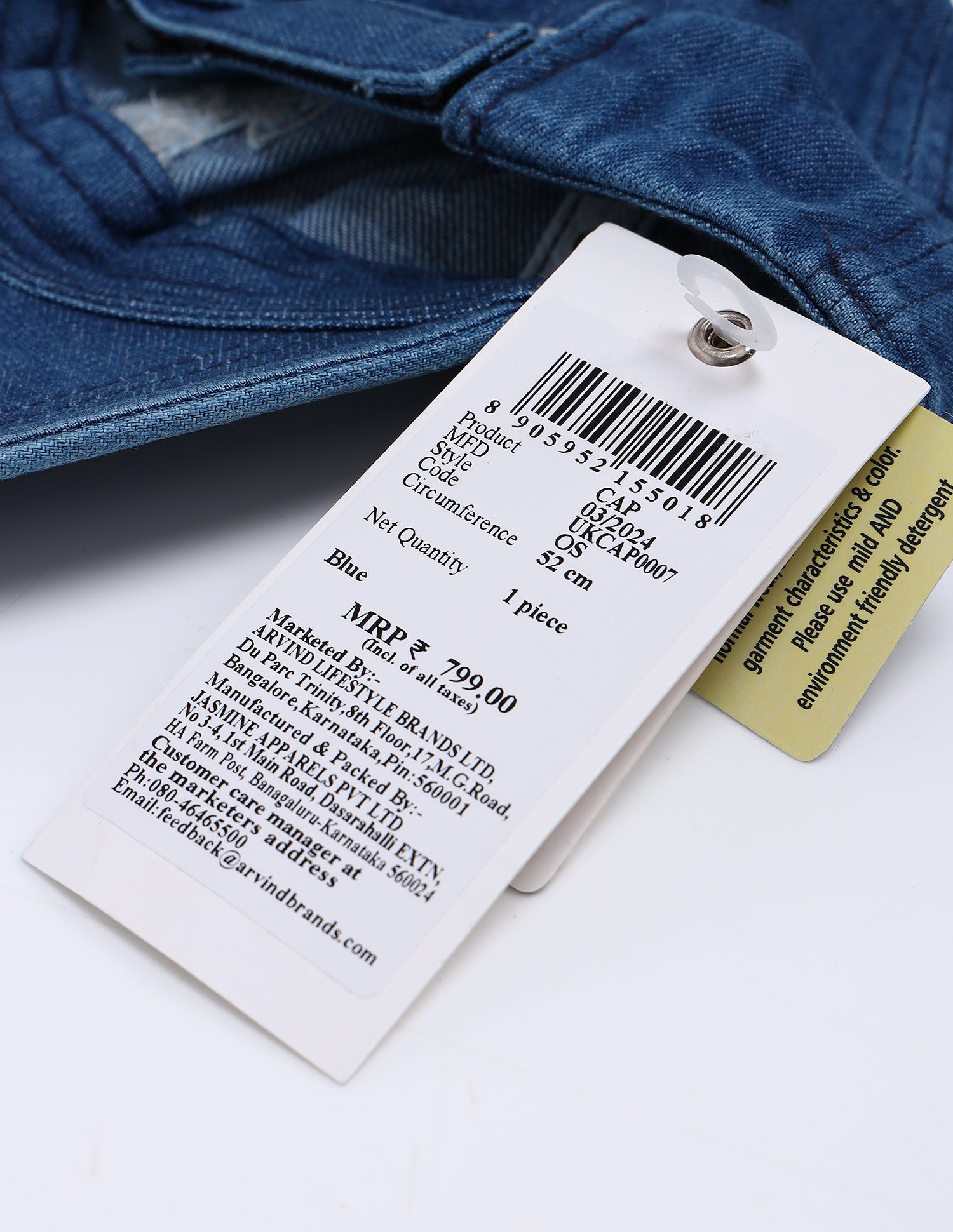 Boys Brand Embroidered Denim Cap Blue - U.S. POLO ASSN. | Large