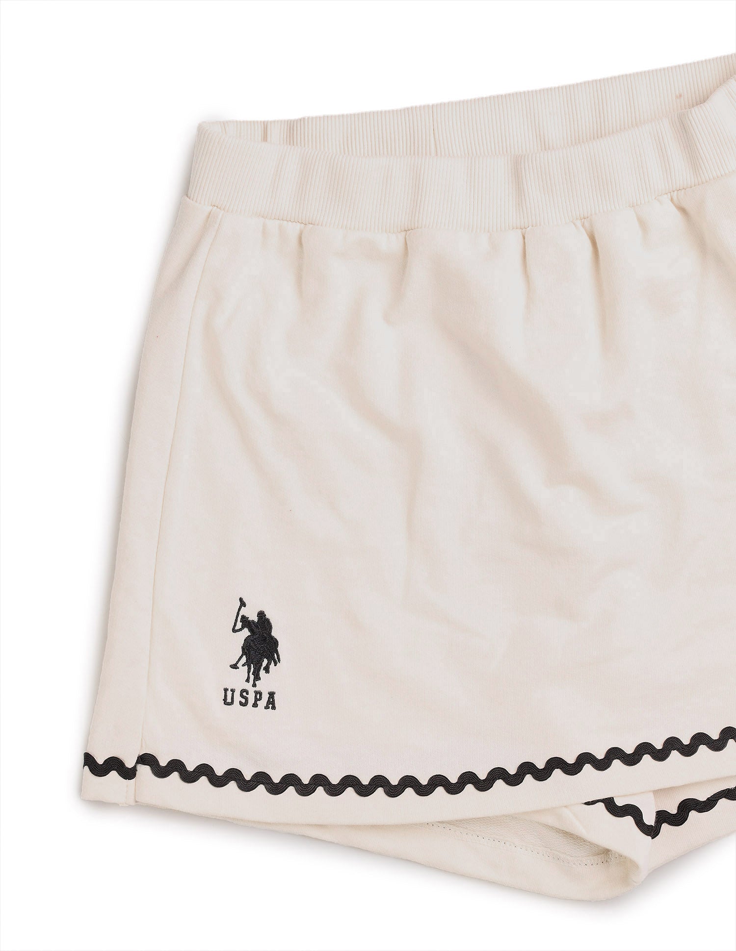 Girls Solid Straight Skort Off White - U.S. POLO ASSN. | Large
