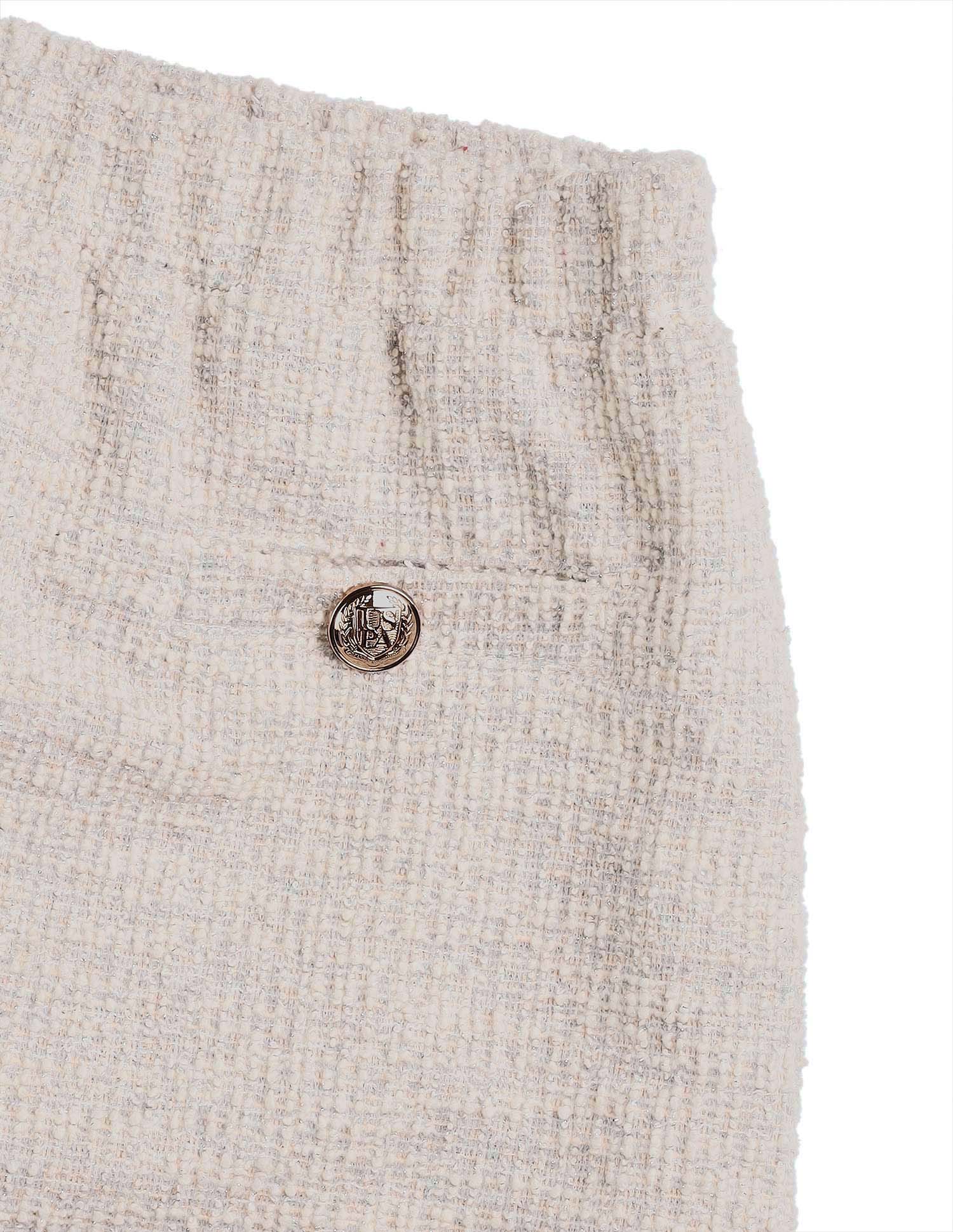 Girls Regular Fit Straight Skirt Off White - U.S. POLO ASSN. | Large