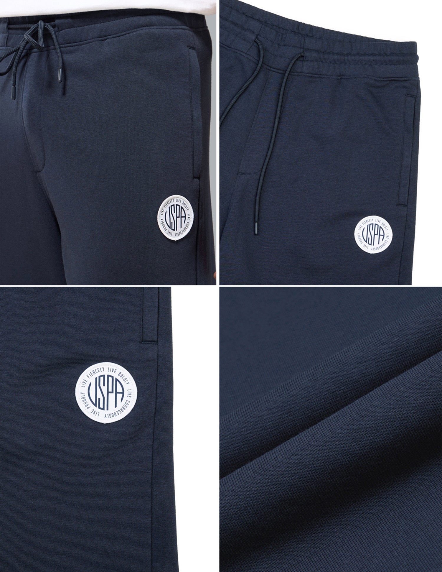 Mid Rise Relaxed Fit OR011 Track Pants Navy - U.S. Polo Assn. India | Large