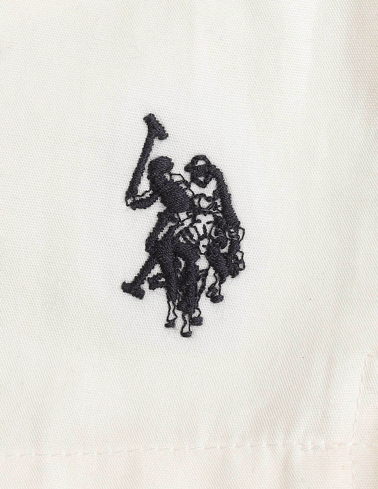 Breathable Solid OEX13 Boxers - Pack Of 1 Snow White - U.S. POLO ASSN. | Large