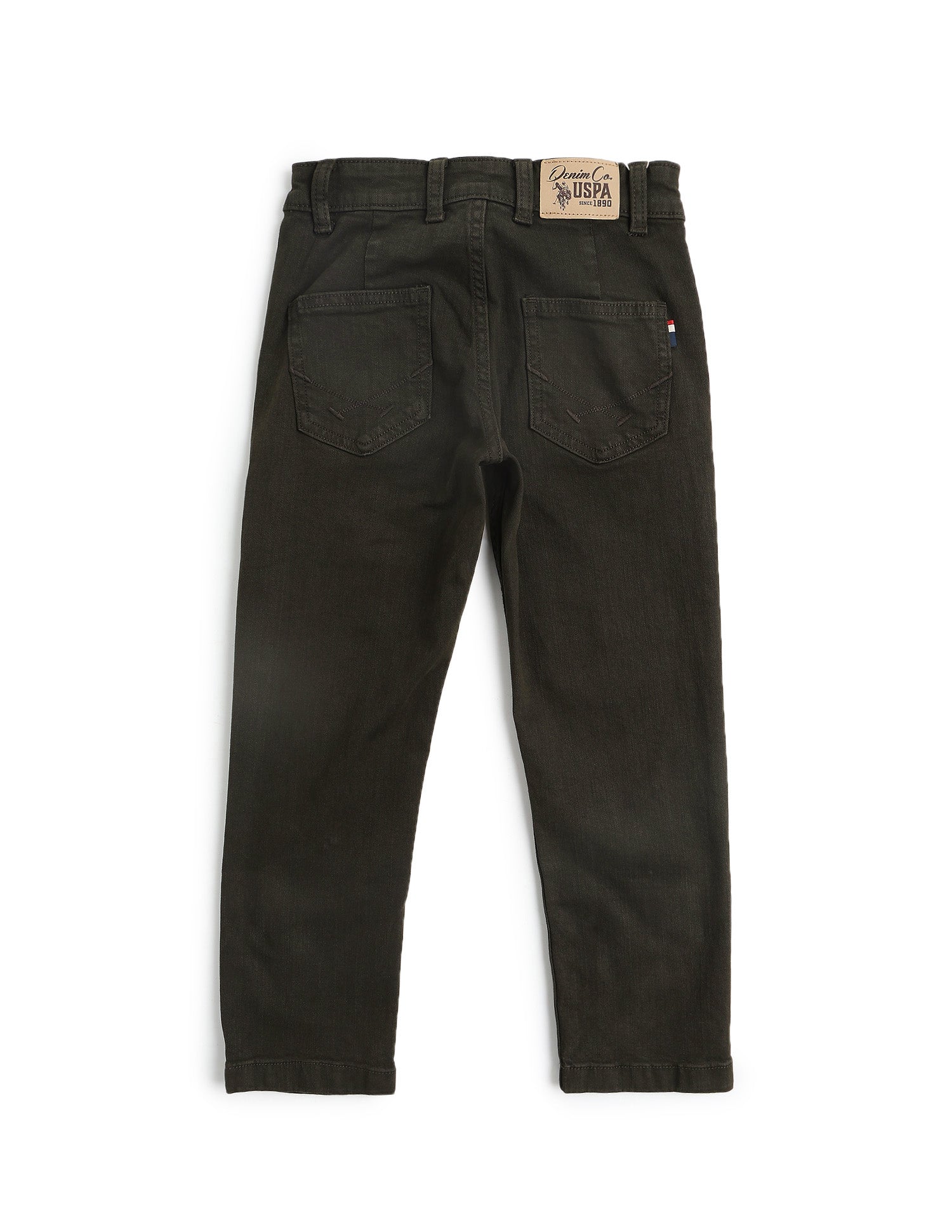 Boys Mid Rise Relaxed Fit Jeans Olive - U.S. POLO ASSN. | Large