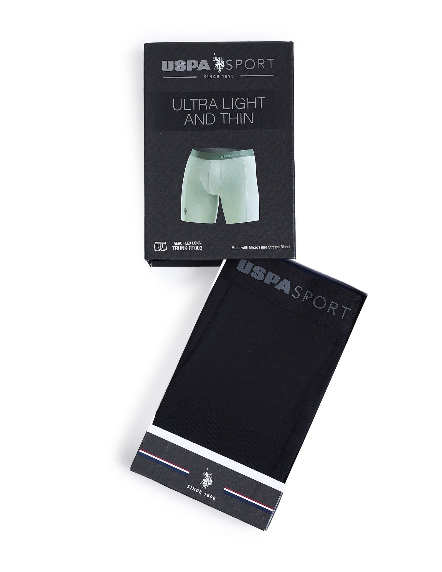 Micro Fibre Seamless Long Trunk Black - U.S. POLO ASSN. | Large