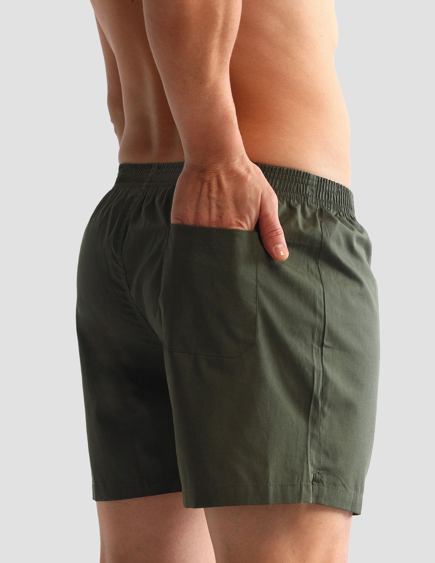 Camouflage Printed Cotton OEX10 Boxers - Pack Of 2 Olive Camo and Olive - U.S. POLO ASSN. | Large