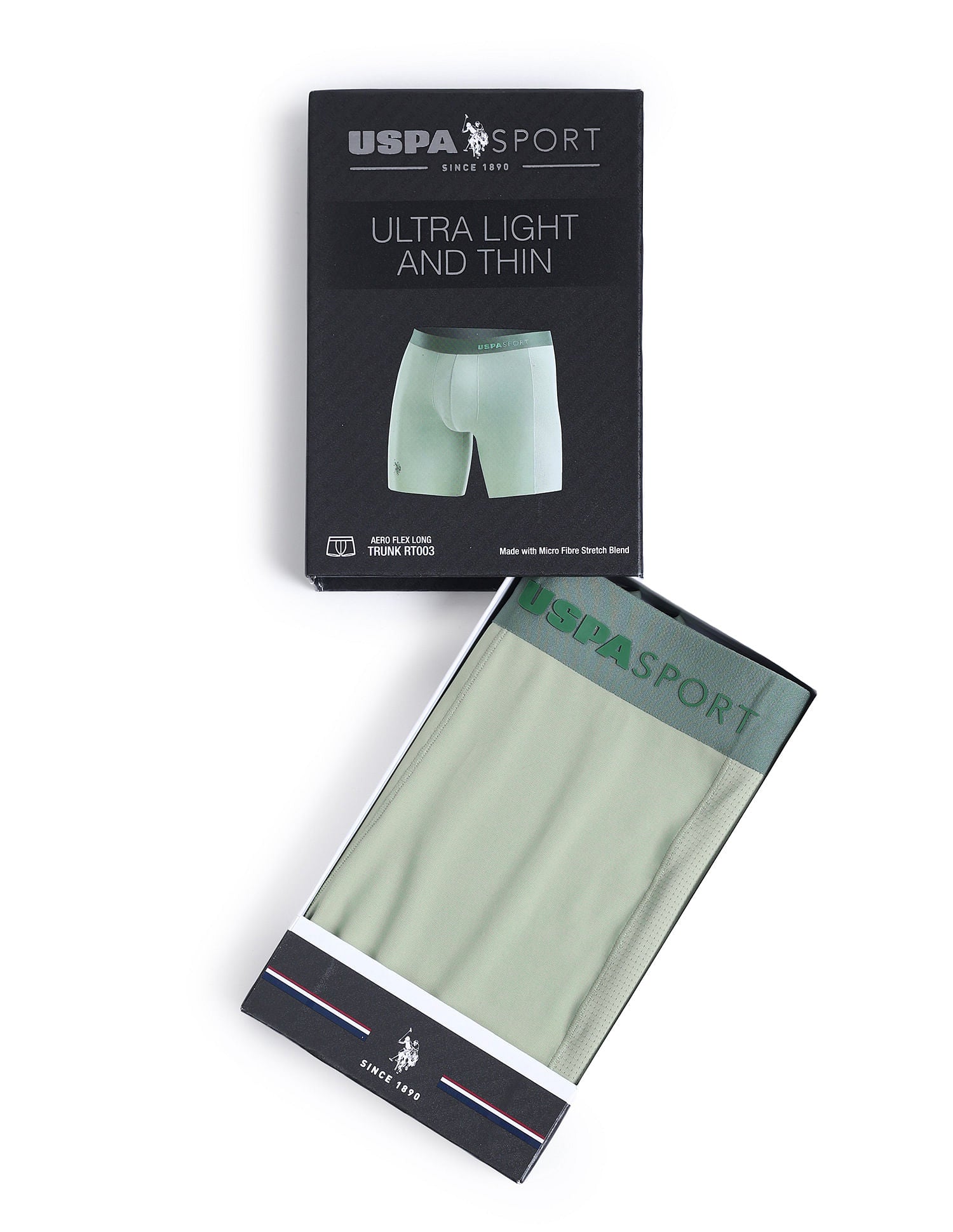 Micro Fibre Seamless Long Trunk Pastel Green - U.S. POLO ASSN. | Large