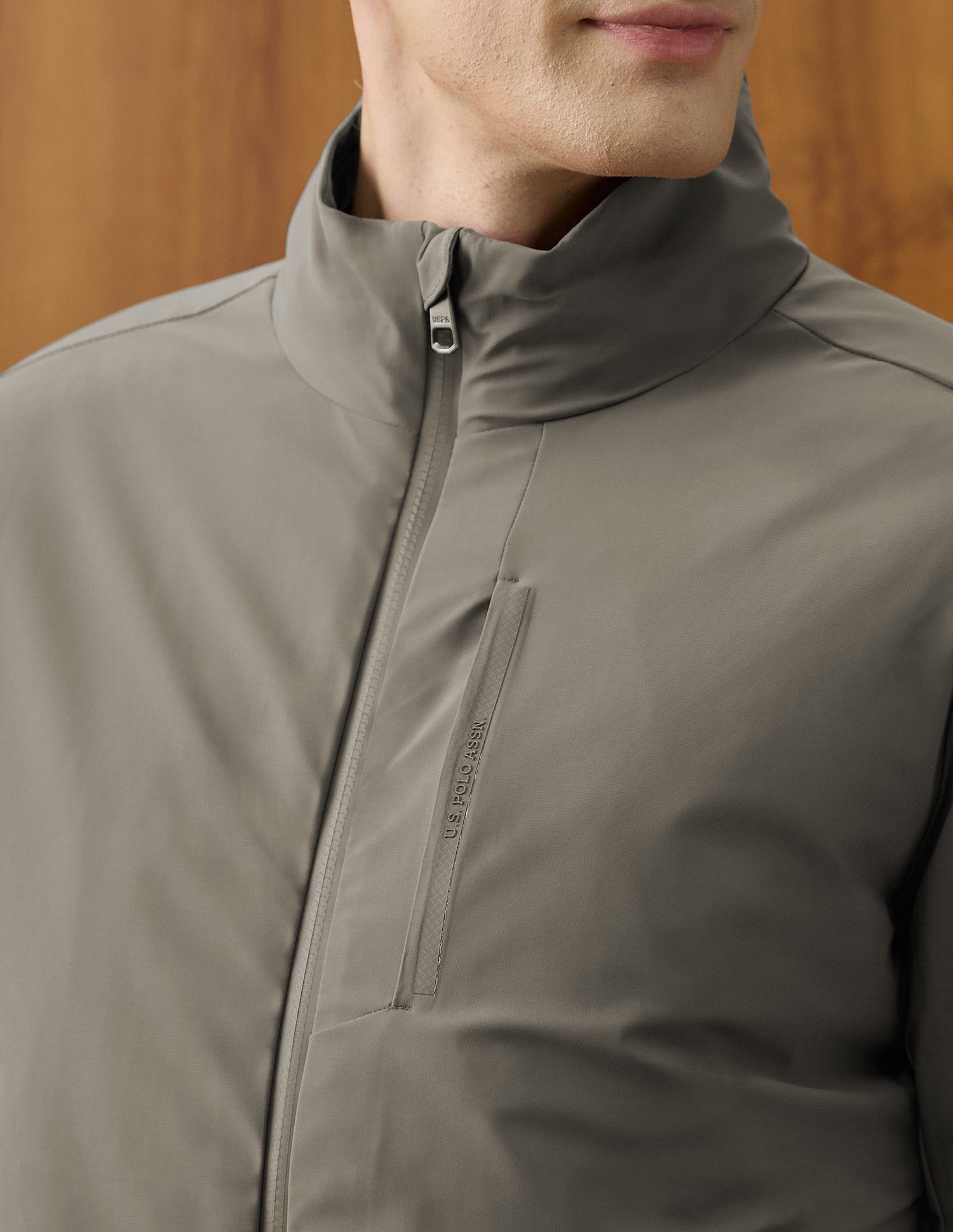 Reversible Equestrian Aisle Theater Jacket Light Brown - U.S. Polo Assn. India | Large