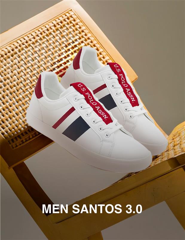 Men Santos 3.0 Colour Blocked Sneakers Off White - U.S. POLO ASSN. | Large