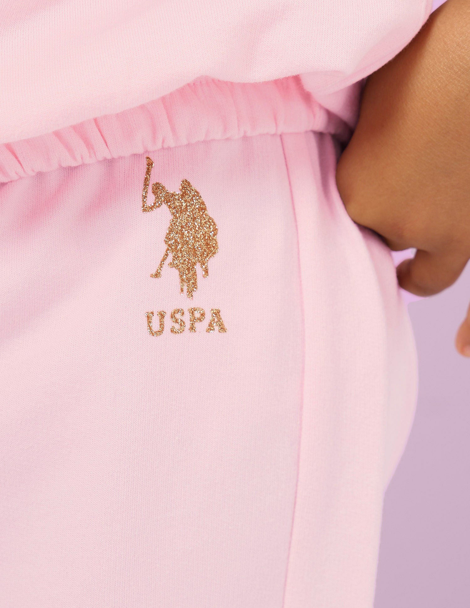 Girls Brand Printed Co-Ords Pink - U.S. POLO ASSN. | Large