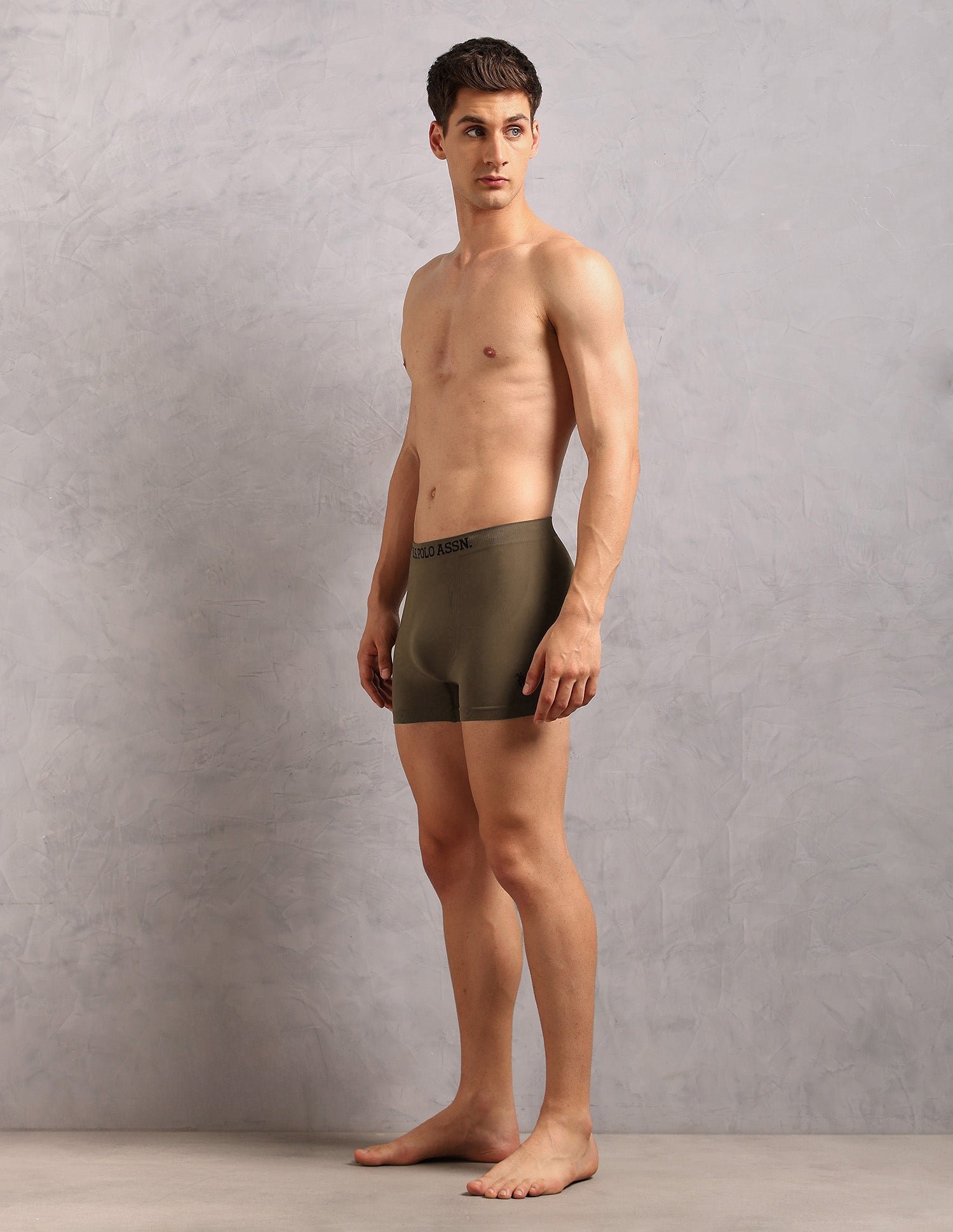 Breathable Stretch Comfort AT003 Trunks - Pack of 1 Brown - U.S. Polo Assn. India | Large