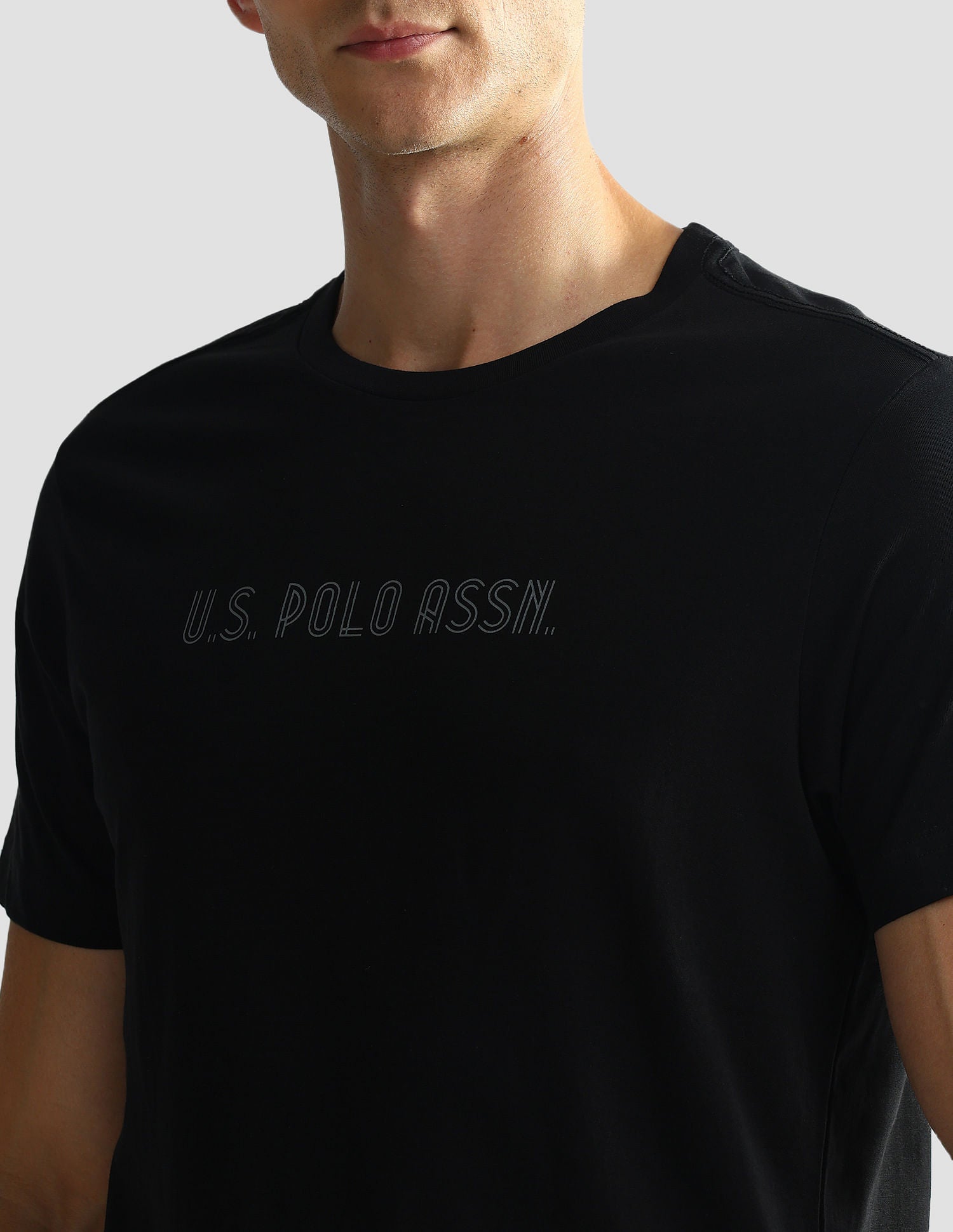 Brand Print Cotton OEE03 Lounge T-Shirt - Pack Of 2 Navy and Dk Green - U.S. POLO ASSN. | Large