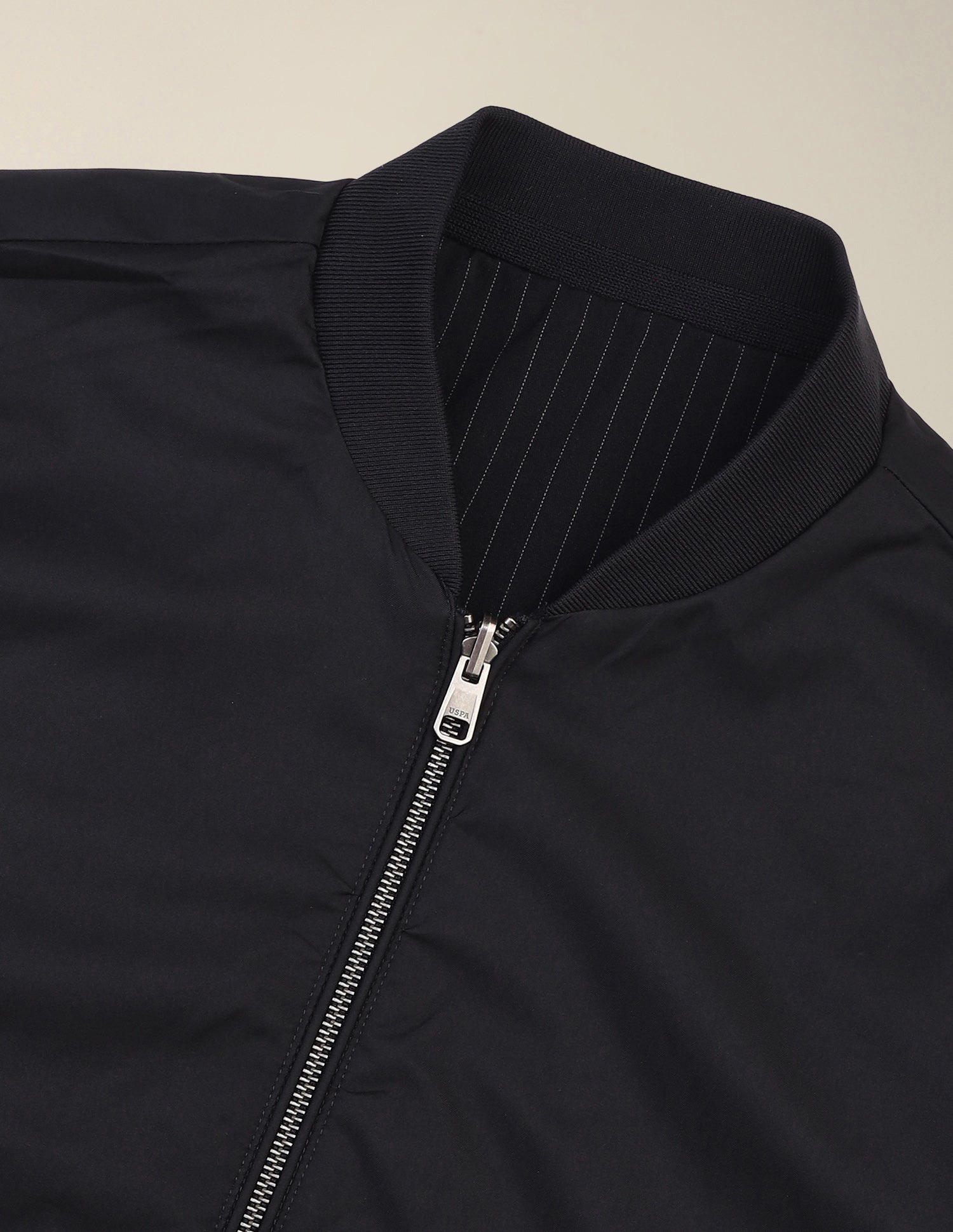 Vertical Striped Regular Fit Bomber Jacket Navy - U.S. Polo Assn. India | Large