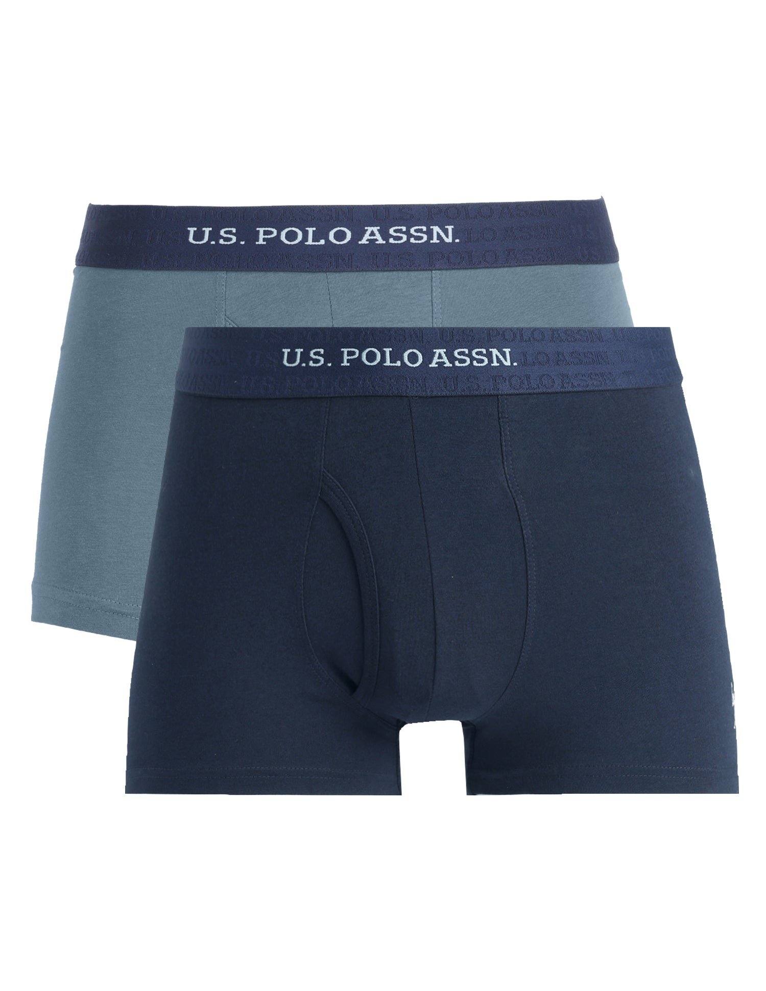 Cotton Stretch Antimicrobial OET21 Trunk - Pack Of 2 Navy/Stromy Weather - U.S. Polo Assn. India | Large