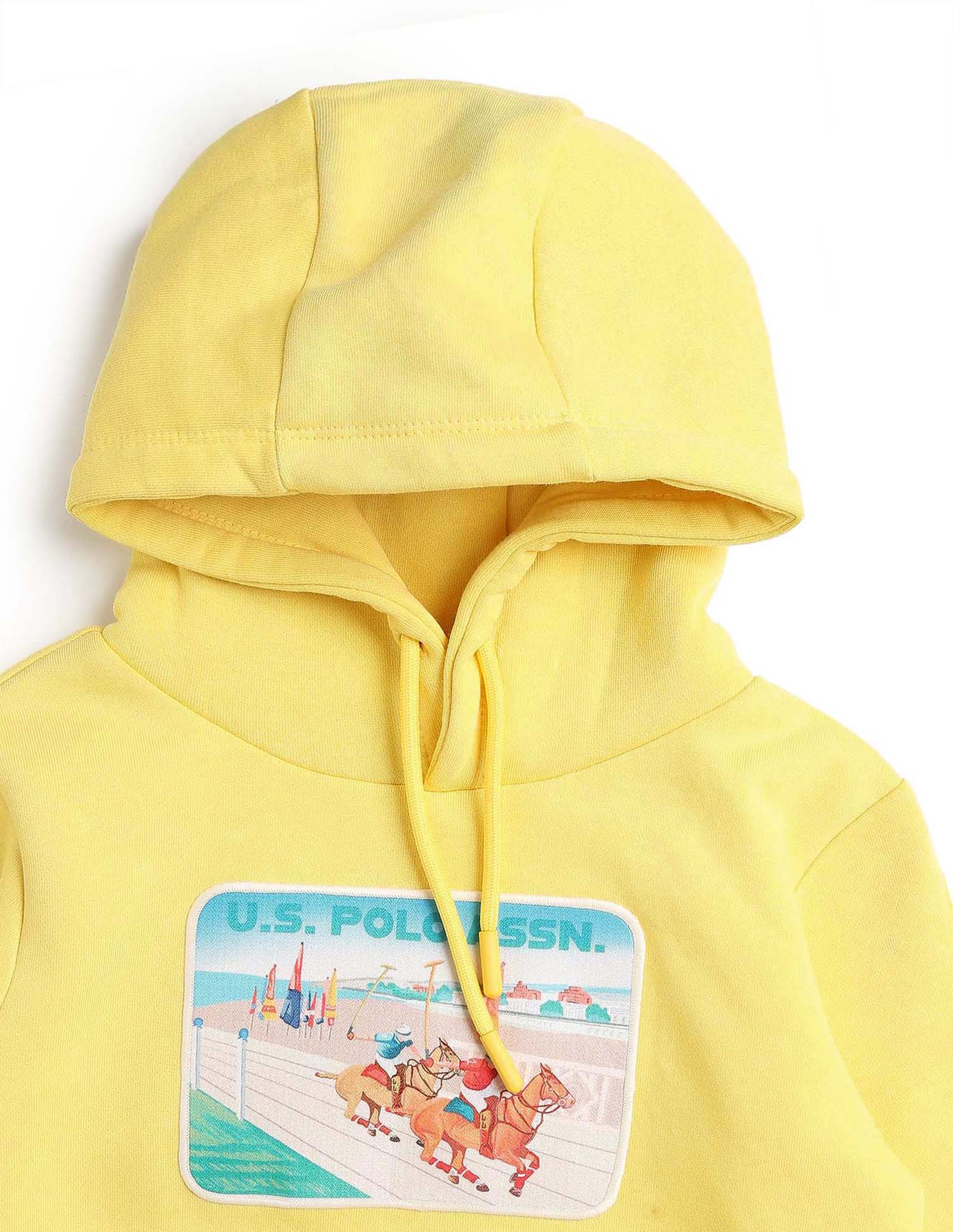 Boys Graphic Brand Printed Sweatshirt Yellow - U.S. POLO ASSN. | Large