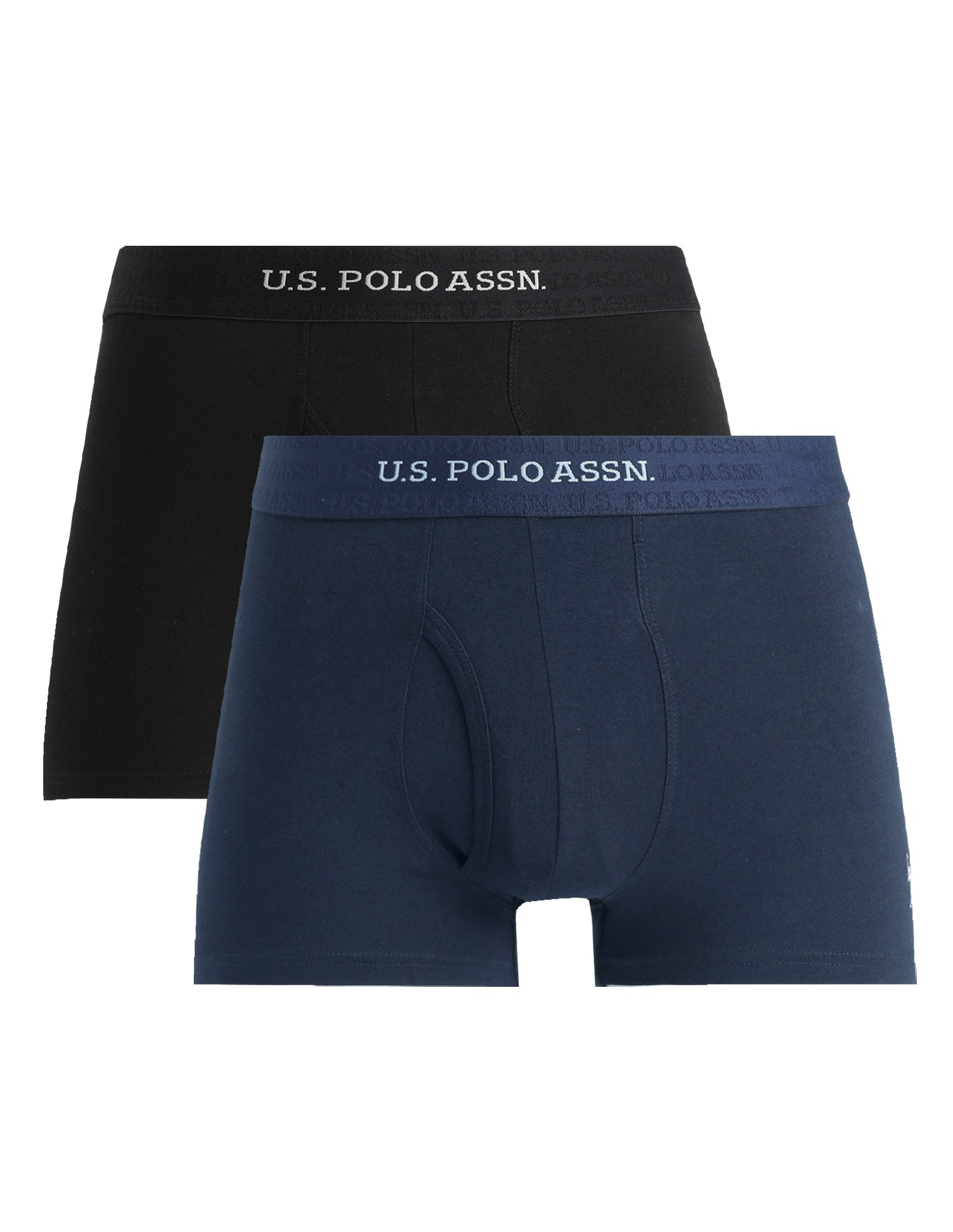 Cotton Stretch Antimicrobial OET21 Trunk - Pack Of 2 Black/Navy - U.S. Polo Assn. India | Large